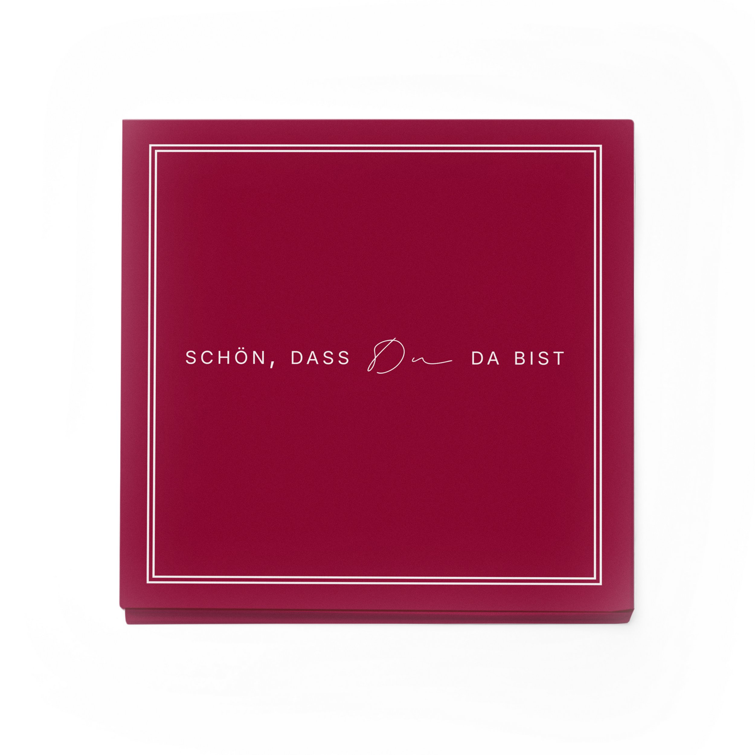 ITENGA 40x Servietten Sch�n dass du da bist V3 bordeaux rot