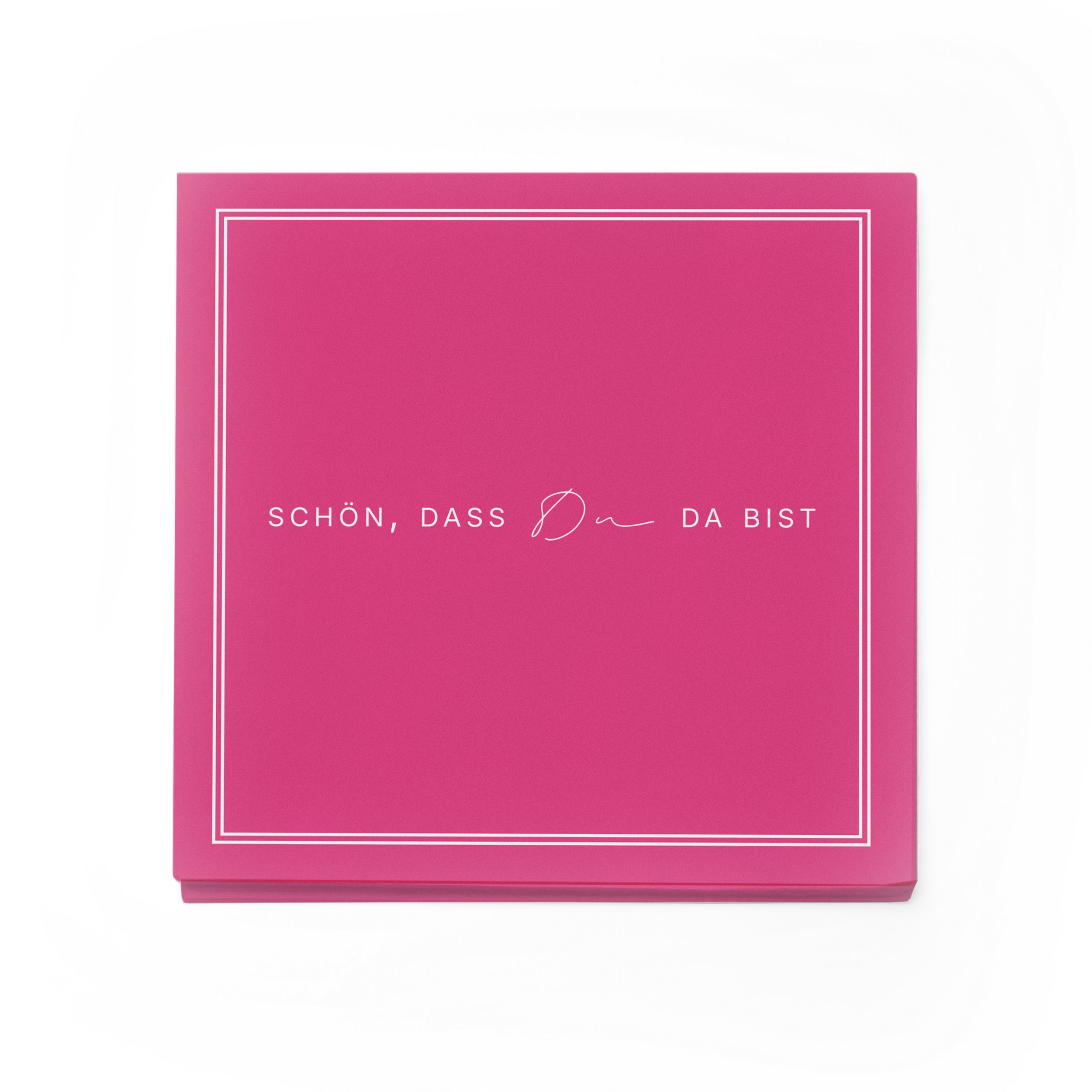 ITENGA 40x Servietten Sch�n dass du da bist V3 pink