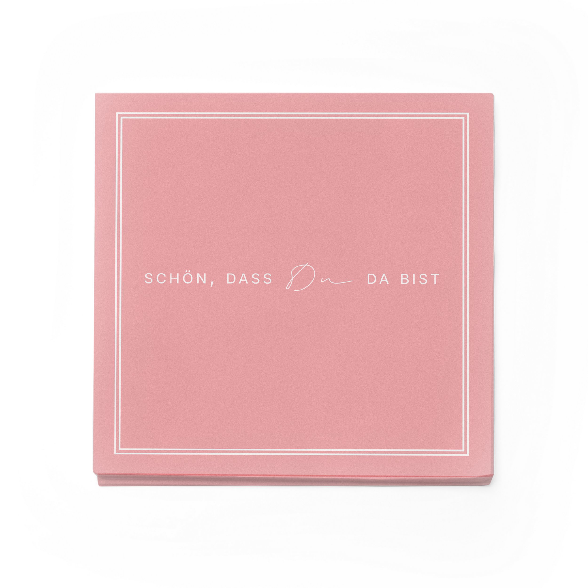ITENGA 40x Servietten Sch�n dass du da bist V3 rosa