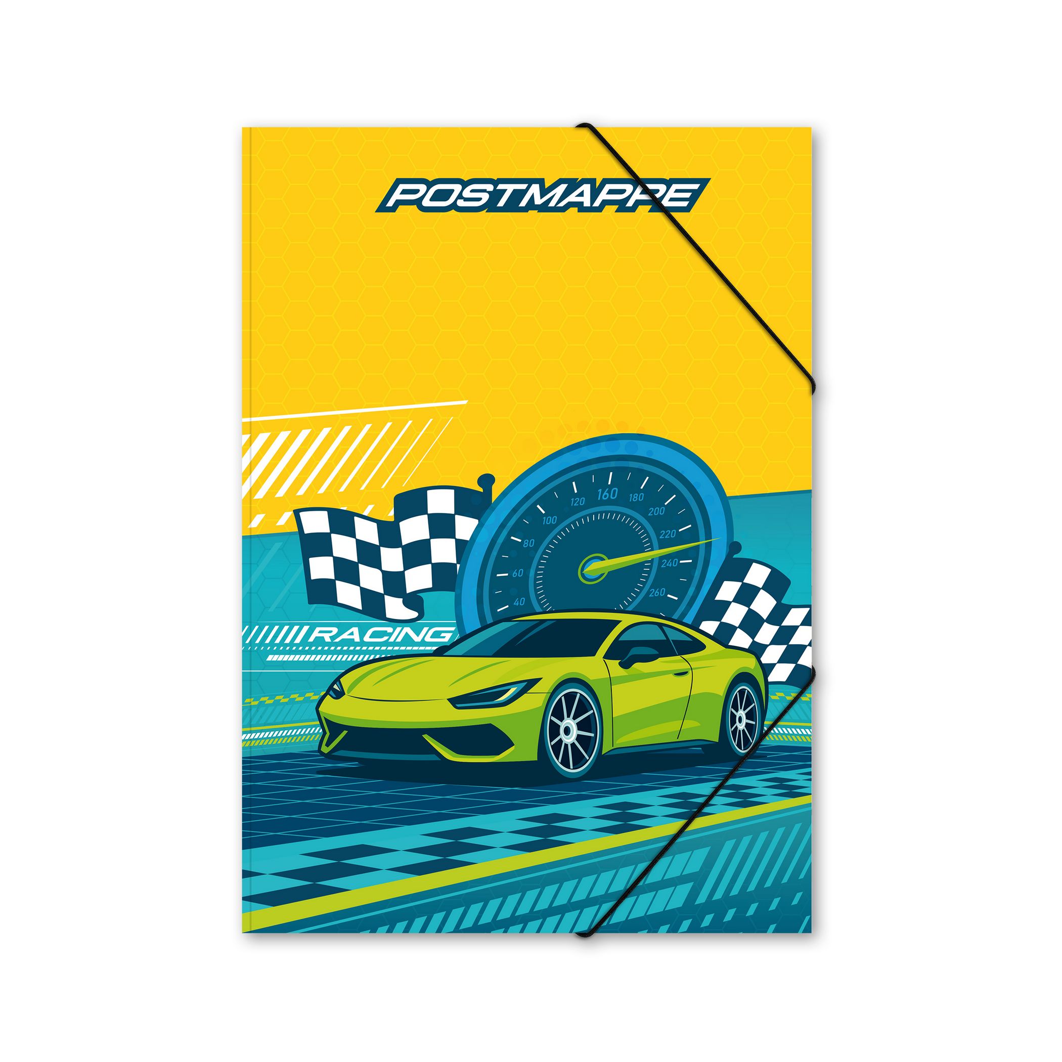 itenga Postmappe aus Karton A4 Motiv Rennauto NITRON