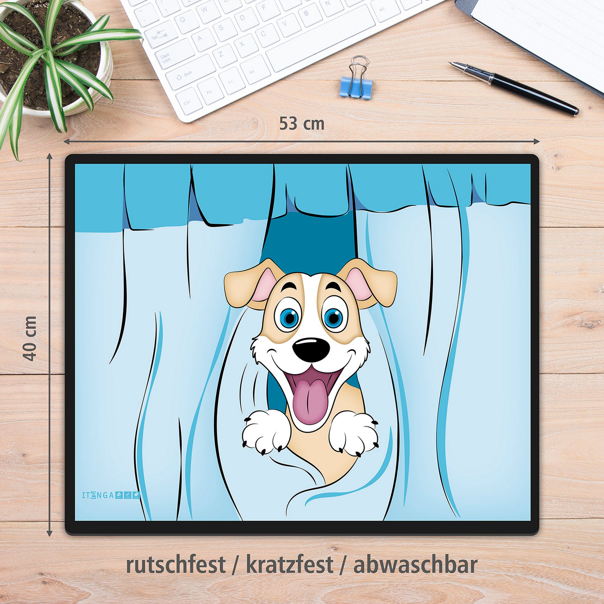 itenga Schreibunterlage V1 - Serie Funny animals - HUND