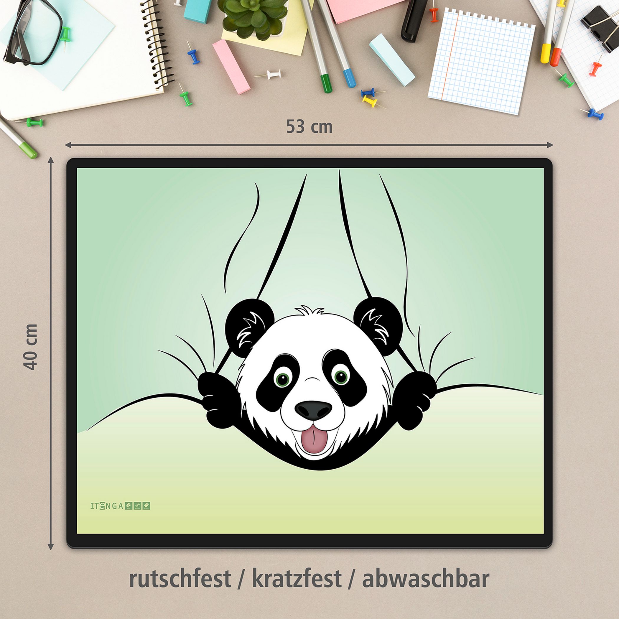 itenga Schreibunterlage V1 - Serie Funny animals - PANDA