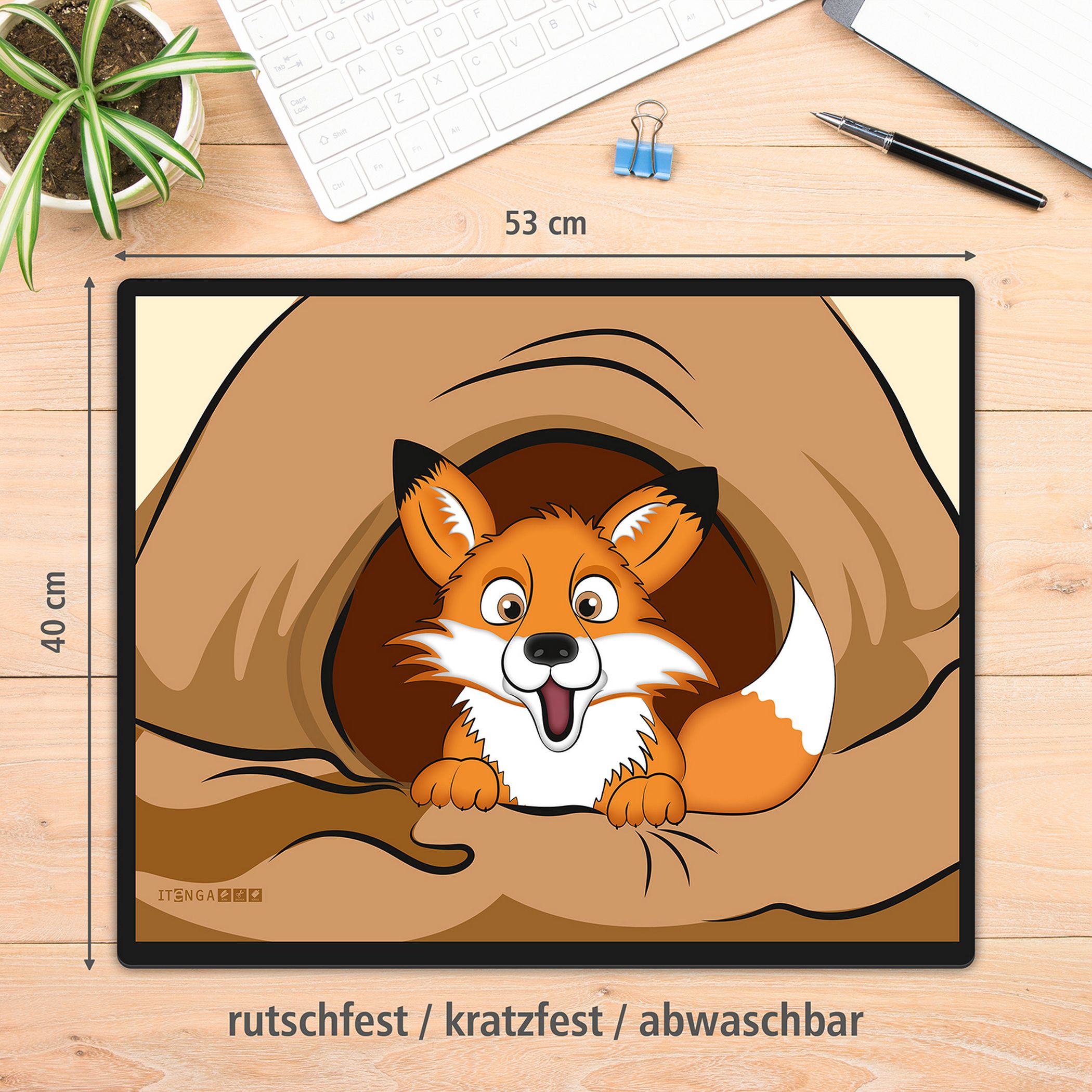 itenga Schreibunterlage V1 - Serie Funny animals - FUCHS