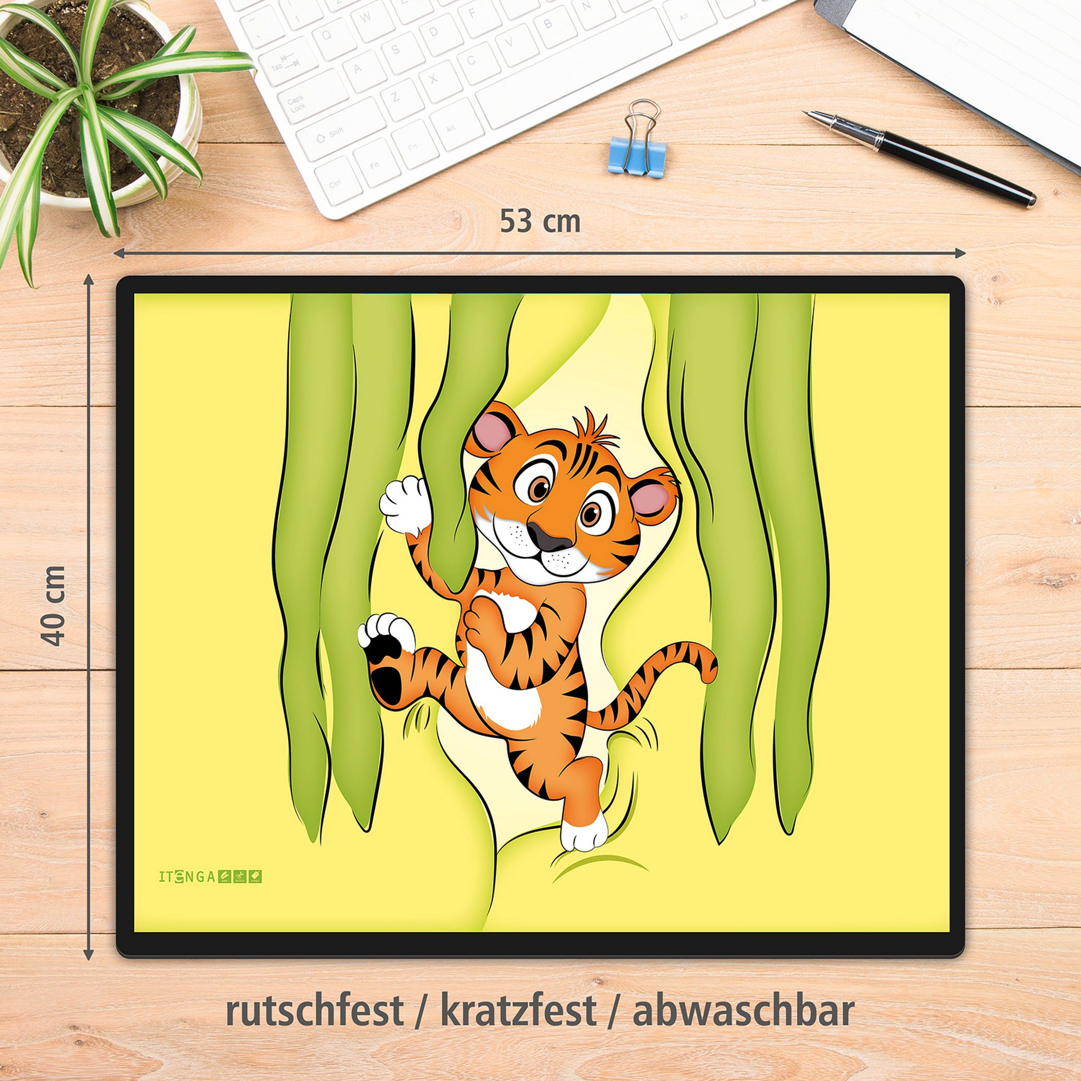 itenga Schreibunterlage V1 - Serie Funny animals - TIGER