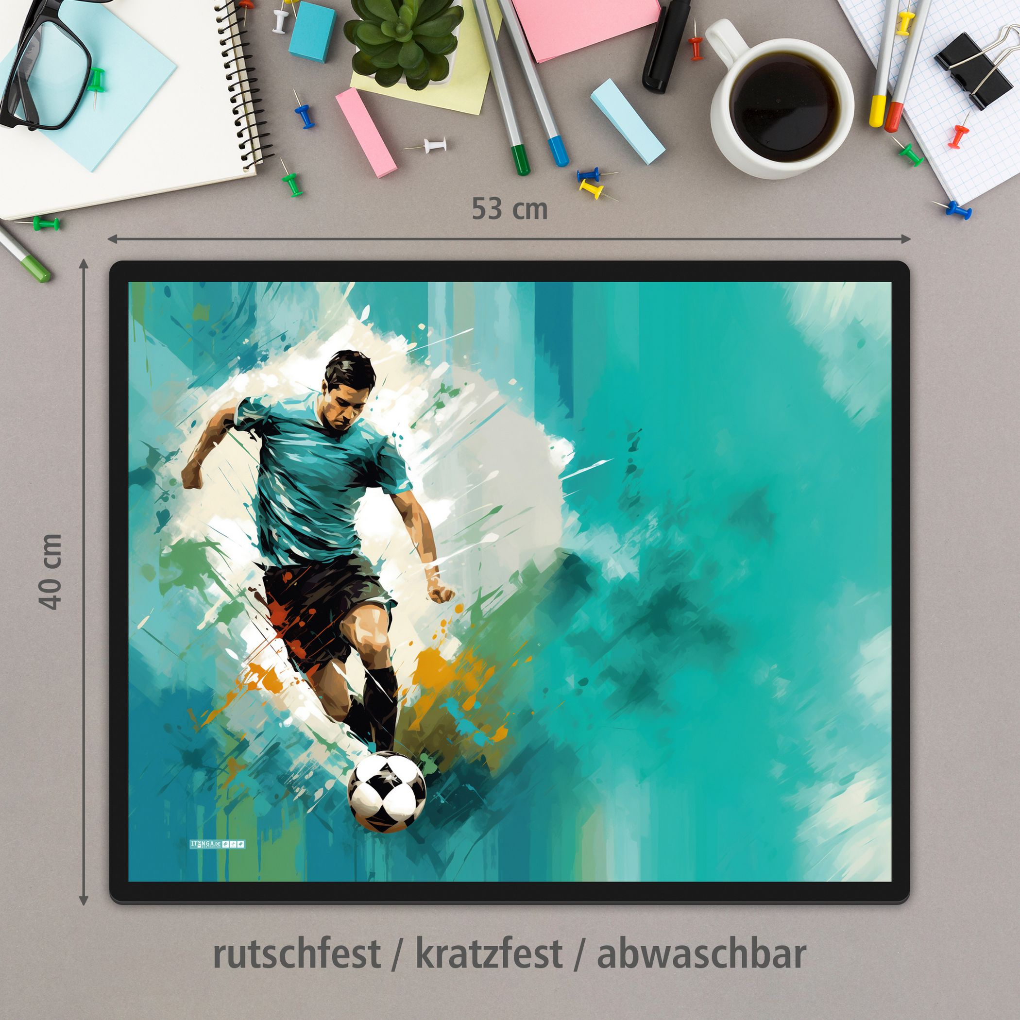 itenga Schreibunterlage V1 - Serie Sportmotive - FUSSBALL