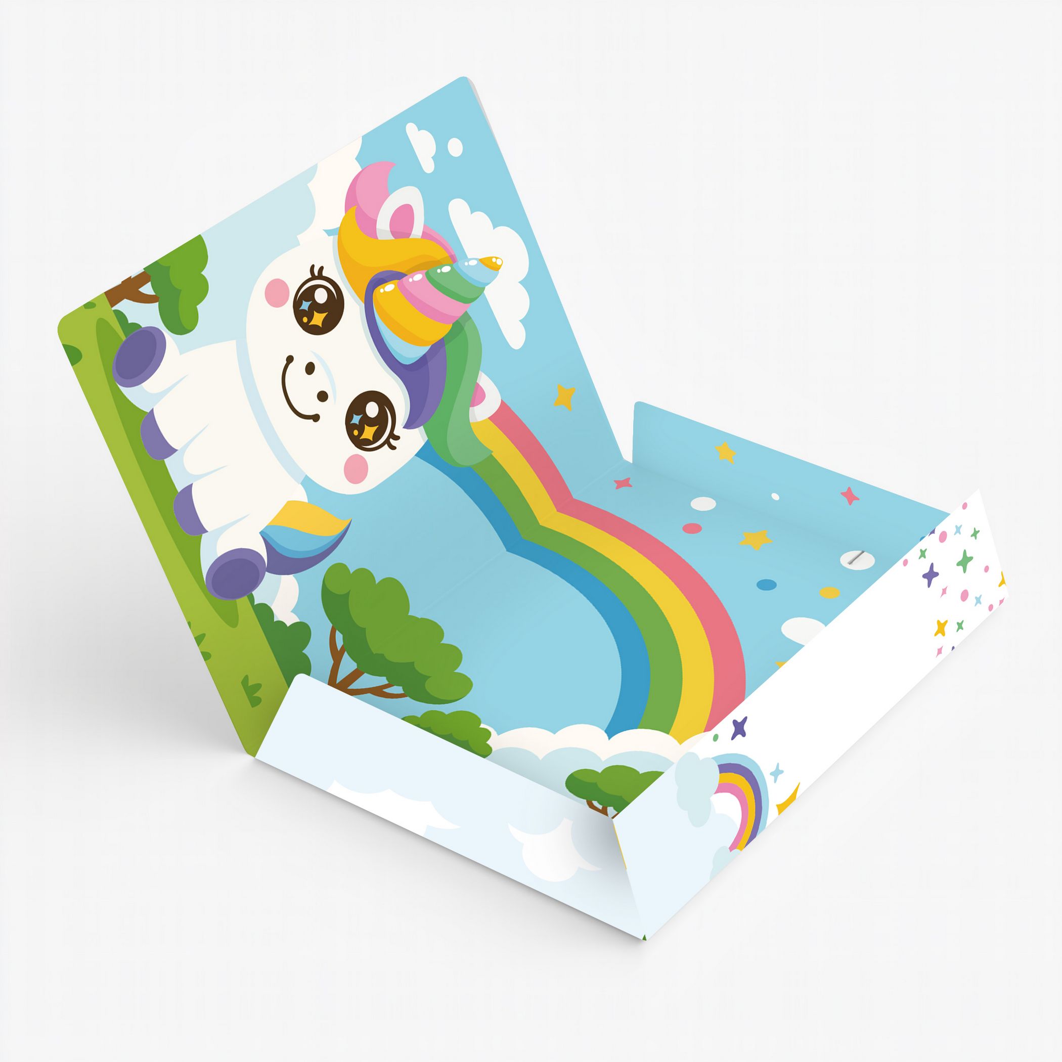 ITENGA Sammelmappe A4 PP Motiv Kawaii EINHORN aus langle...
