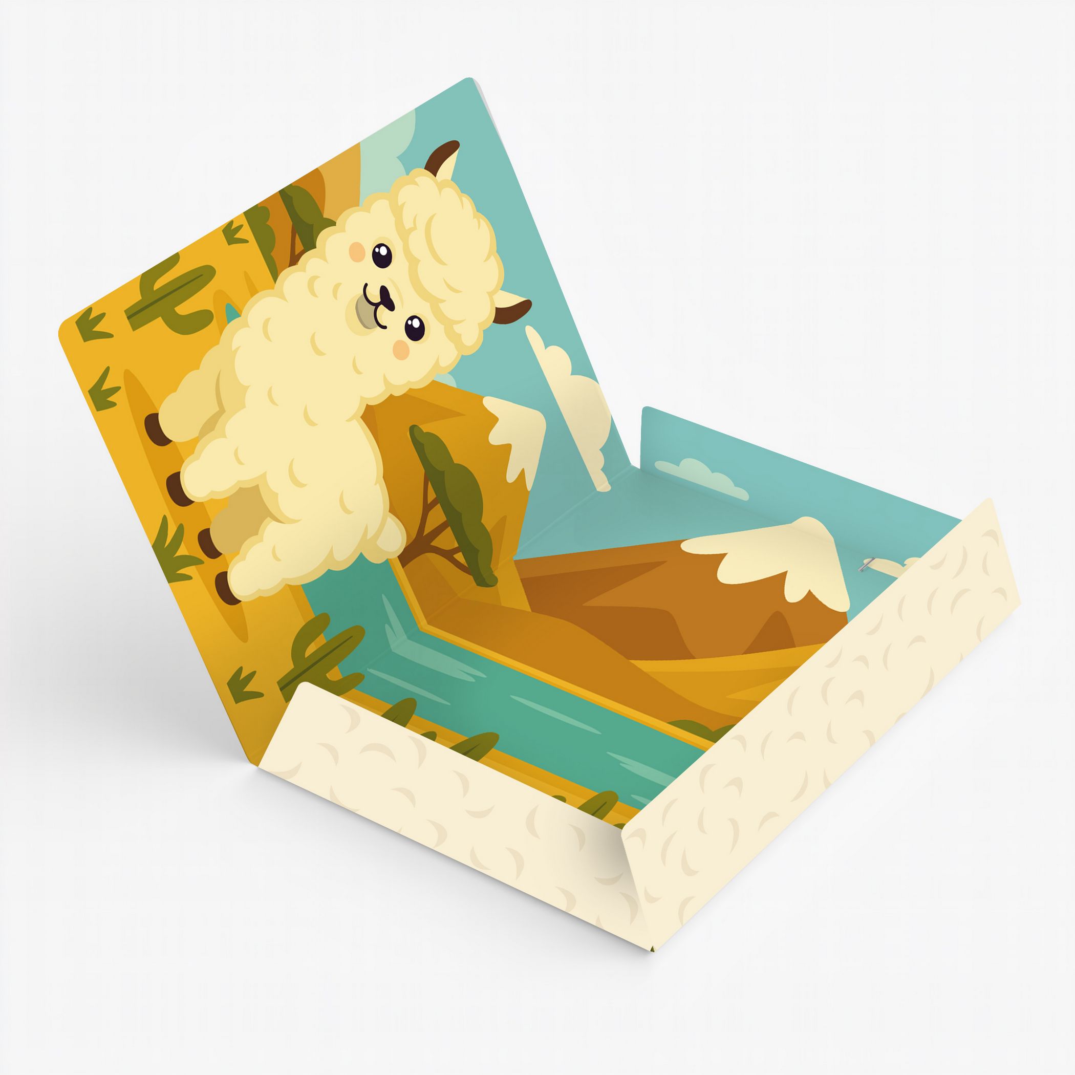 ITENGA Sammelmappe A4 PP Motiv Kawaii LAMA aus langlebig...