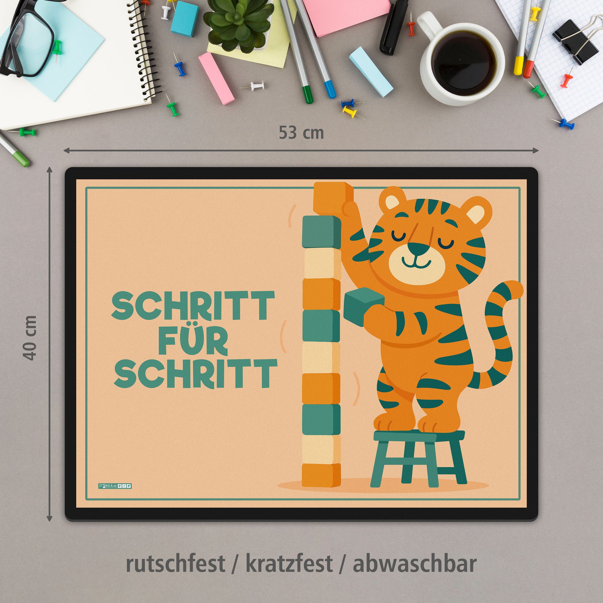 itenga Schreibunterlage V1 - Serie Happy Heroes - Schrit...