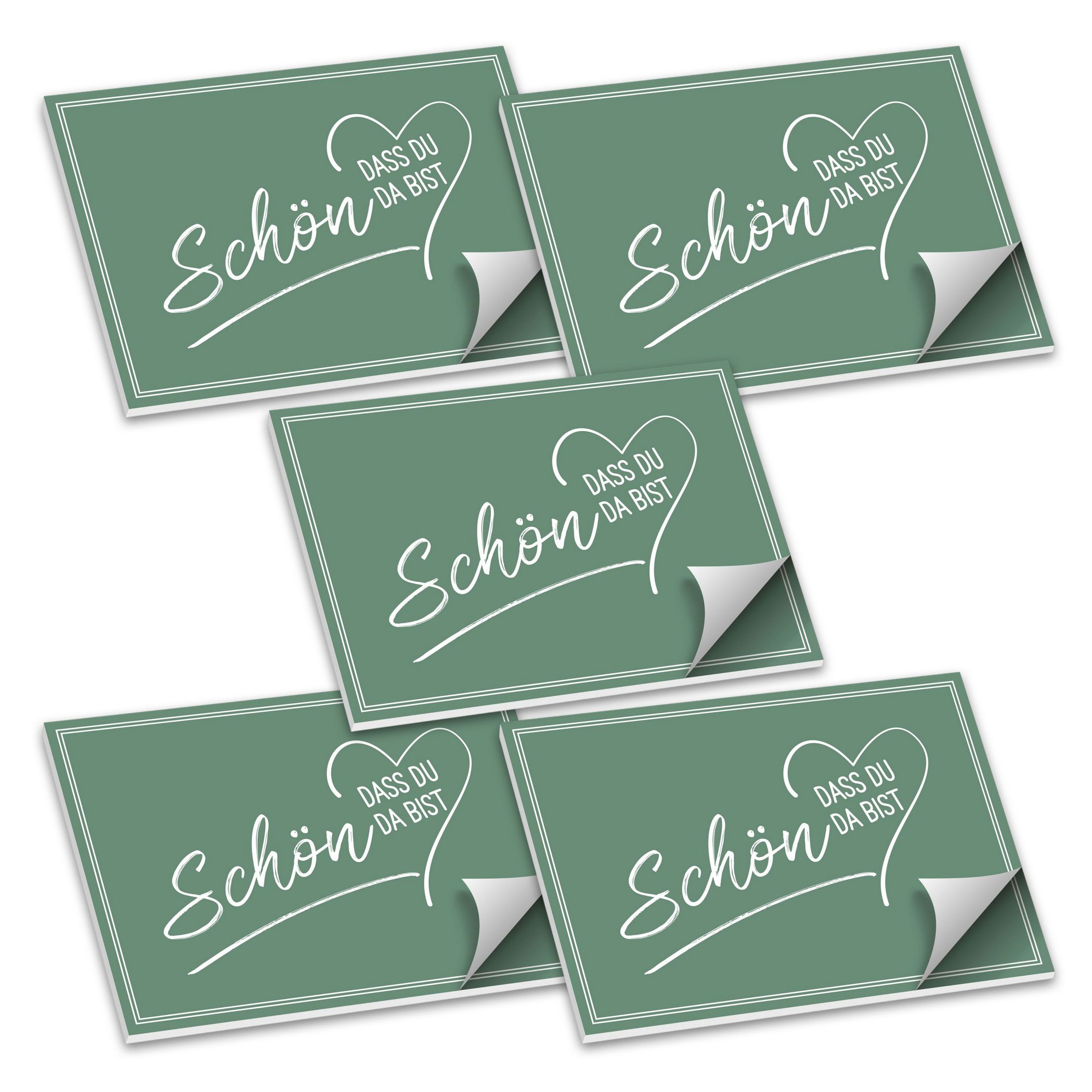 ITENGA Tischset A3 5er Set Sch�n dass du da bist V2 SALB...
