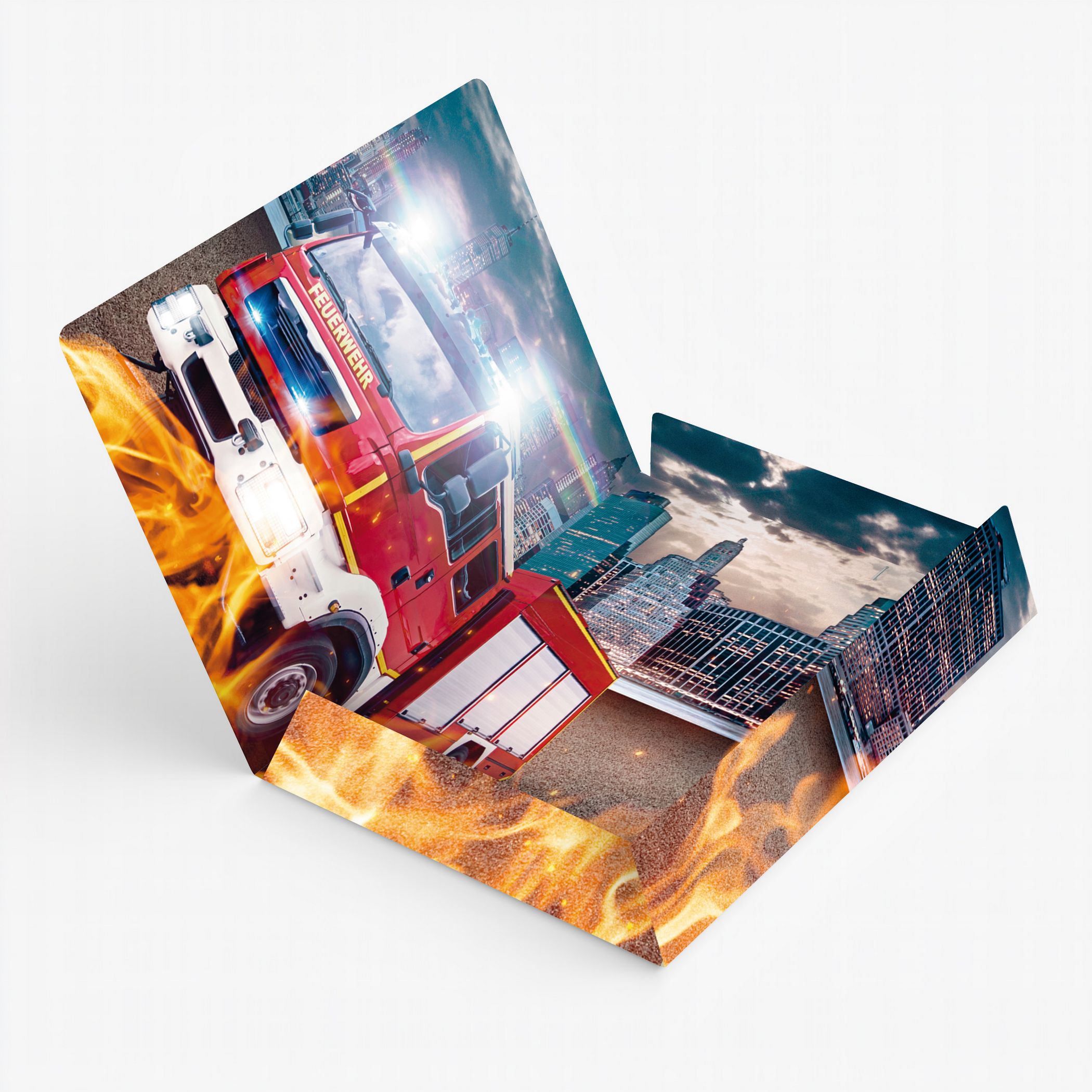 ITENGA Gummizugmappe Sammelmappe A4 PP Motiv FEUERWEHR