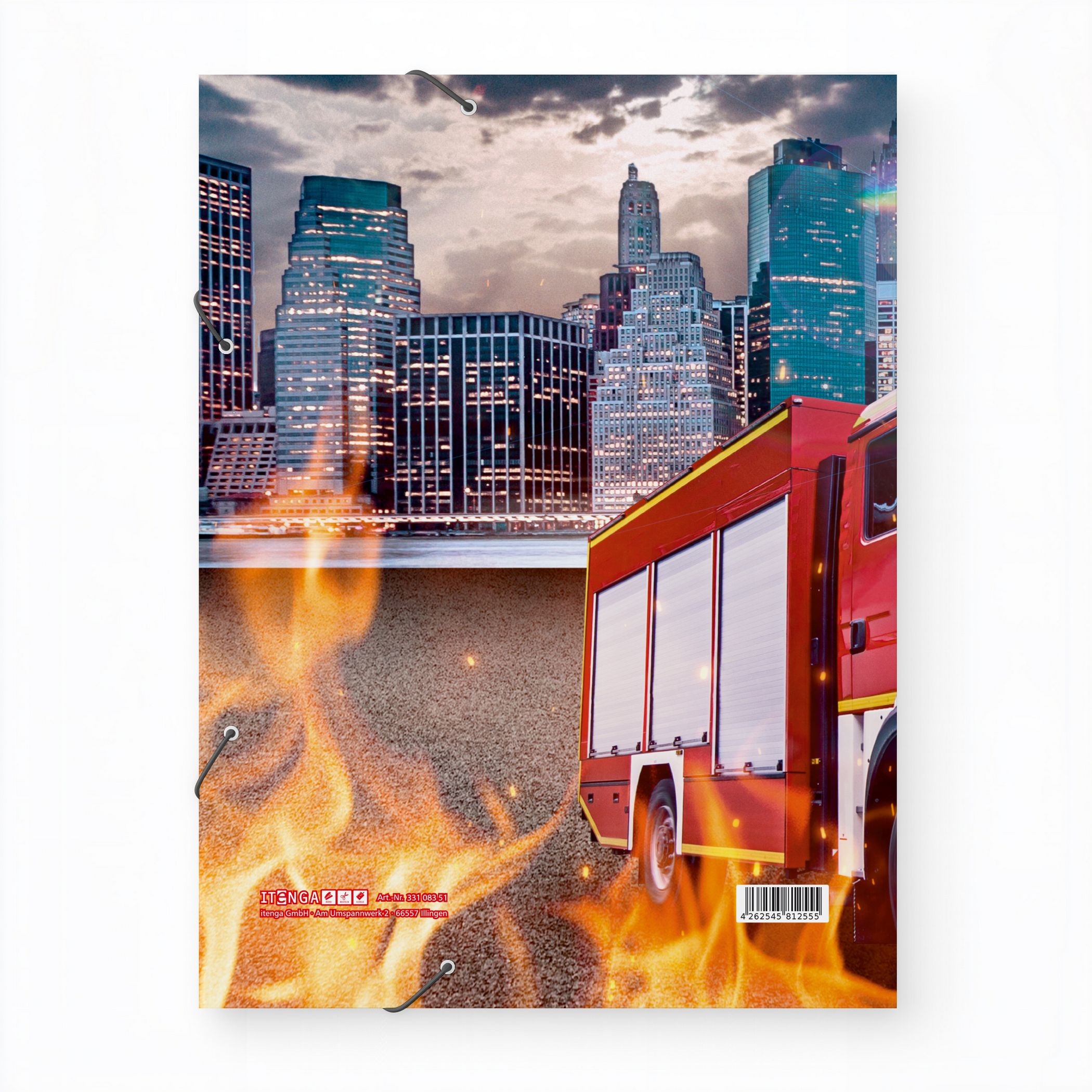 ITENGA Gummizugmappe Sammelmappe A4 PP Motiv FEUERWEHR