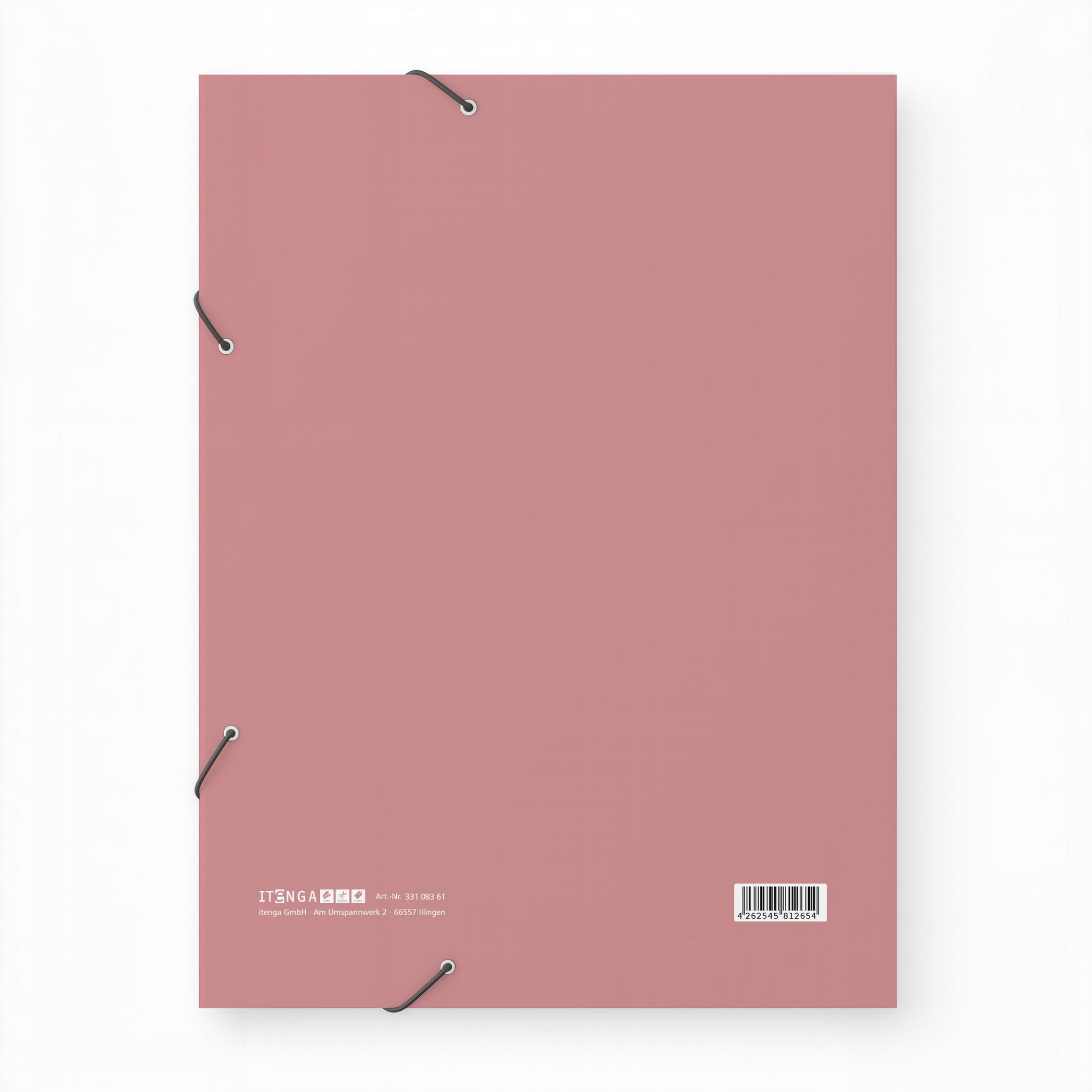 ITENGA Gummizugmappe Sammelmappe A4 PP Motiv PASTELL ROSA