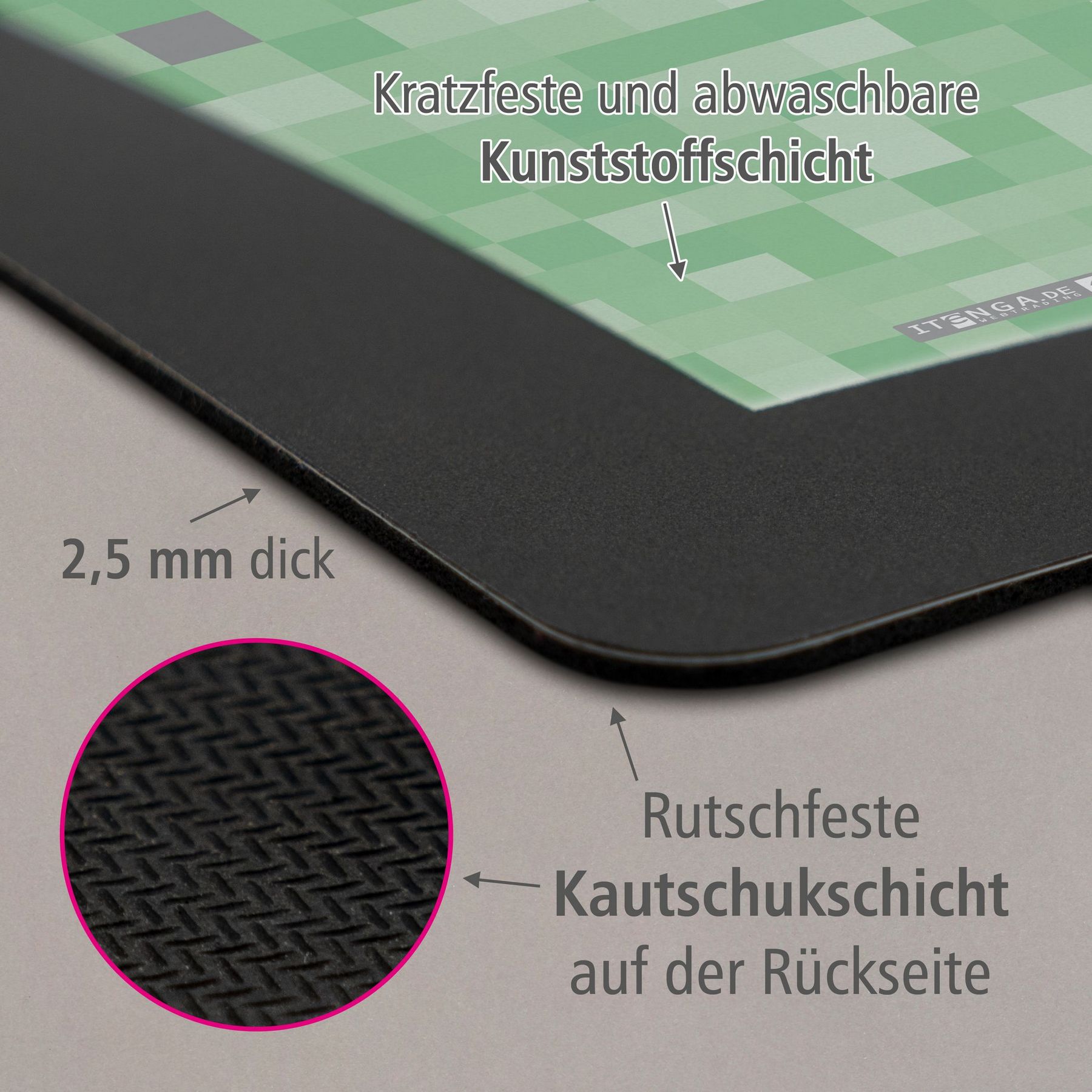 itenga Schreibunterlage V1 Motiv PIXEL
