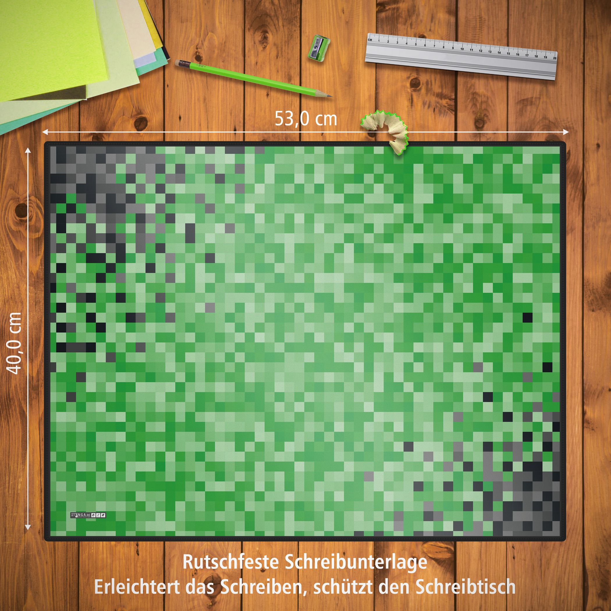 itenga Schreibunterlage V2 Motiv PIXEL 400 x 530 mm