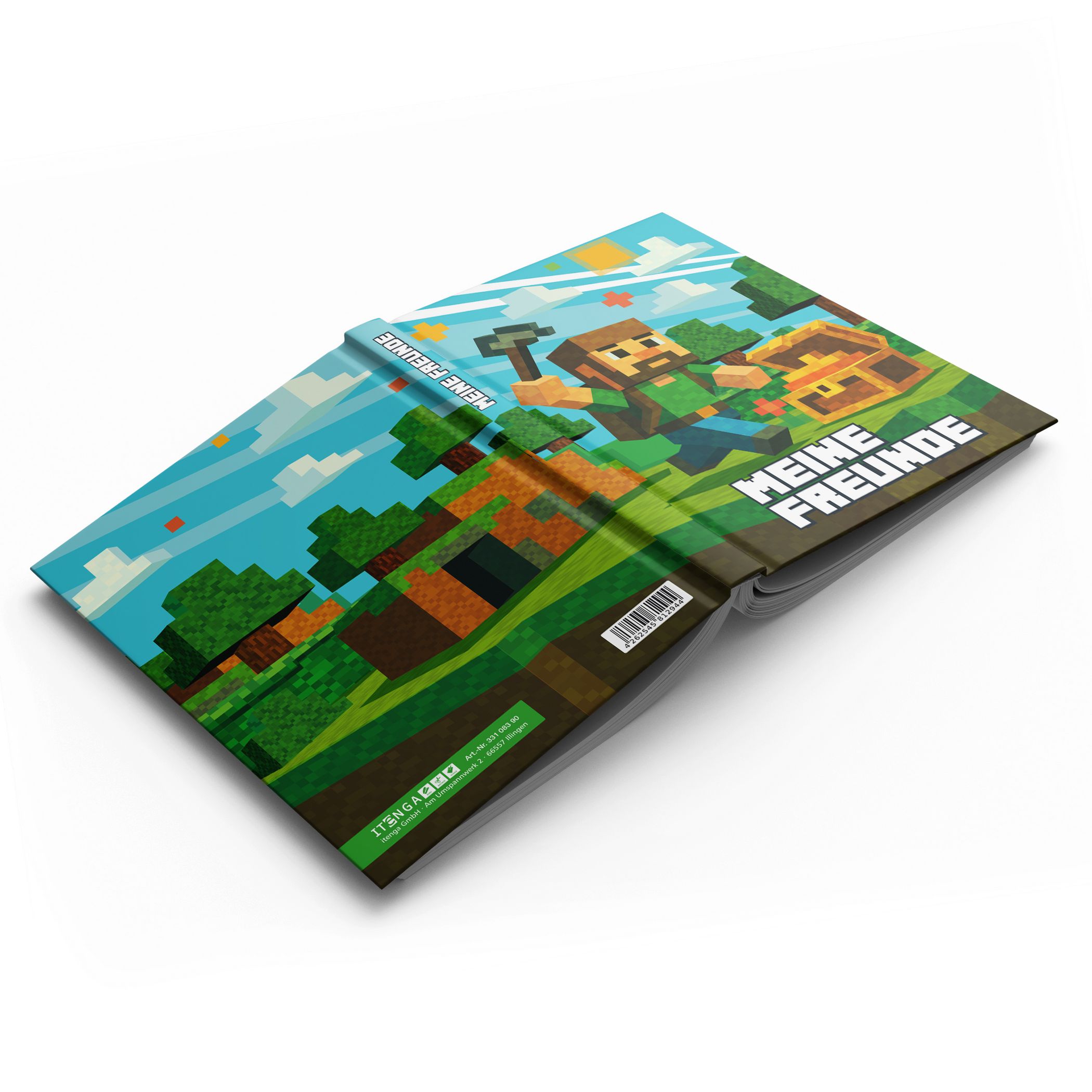 itenga Freundebuch DIN A5 88 Seiten Motiv BLOCKGAME