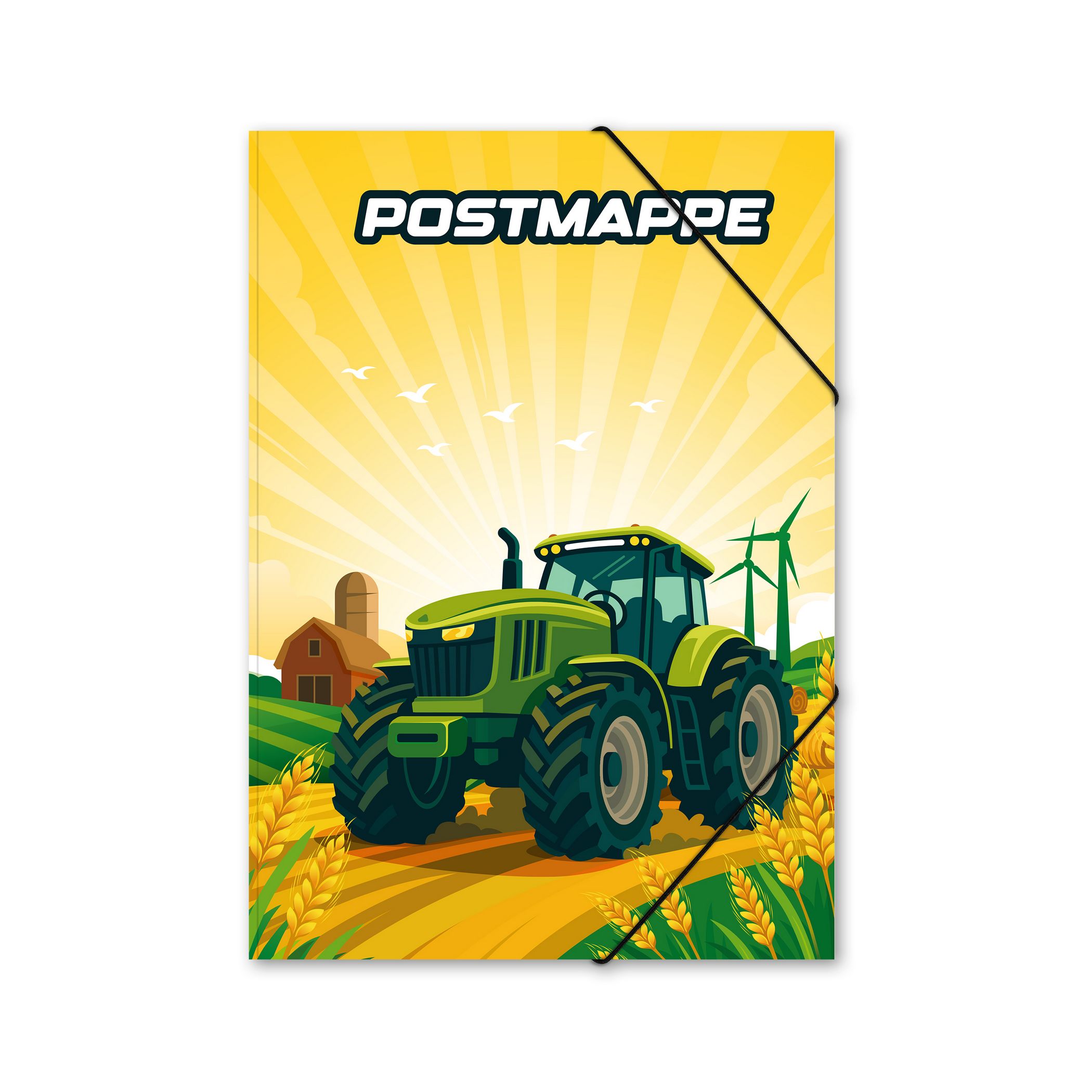 itenga Postmappe A4 PP Motiv Traktor TURBO TRAK aus lang...