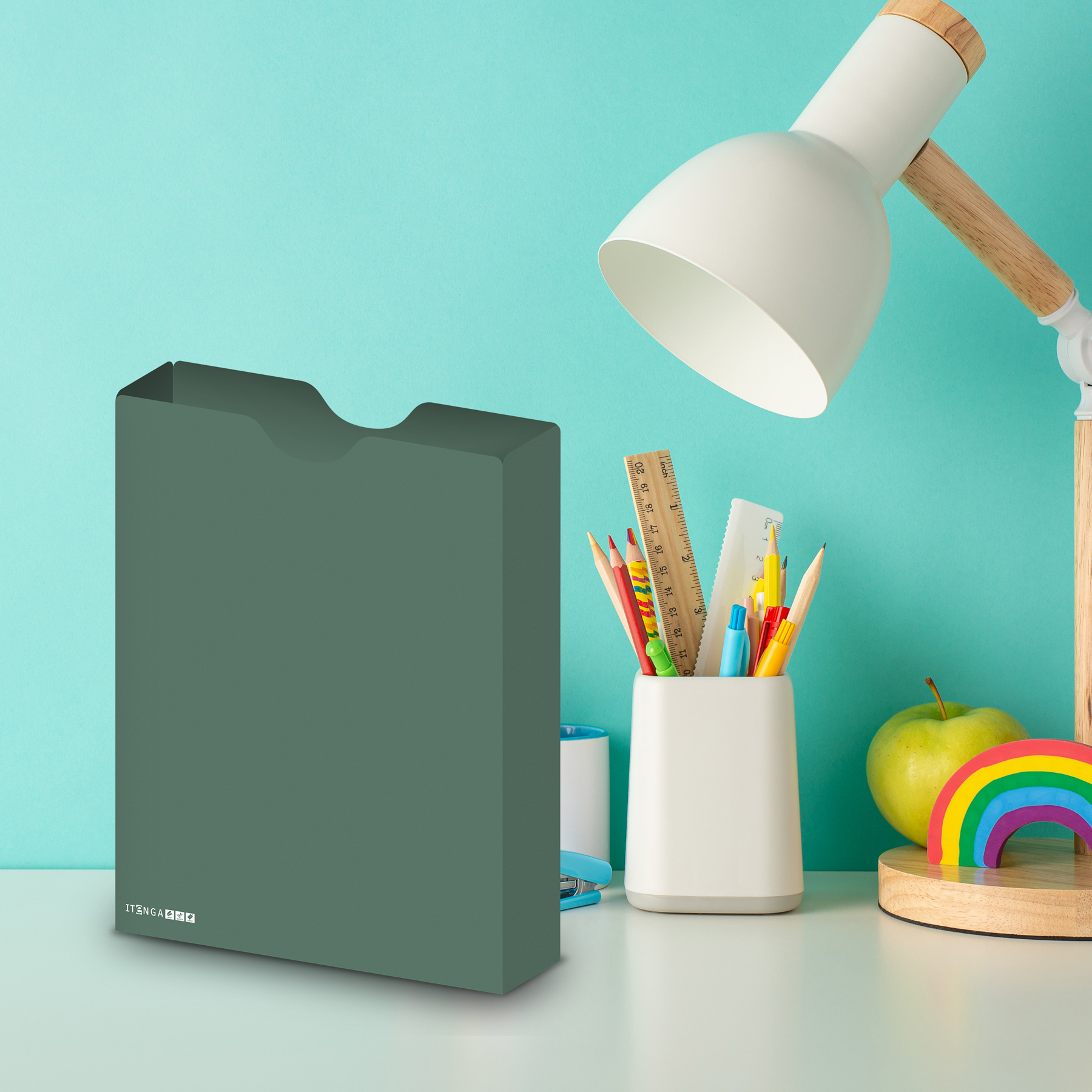 itenga Heftbox DIN A4 Hochformat aus PP Kunststoff SALBE...