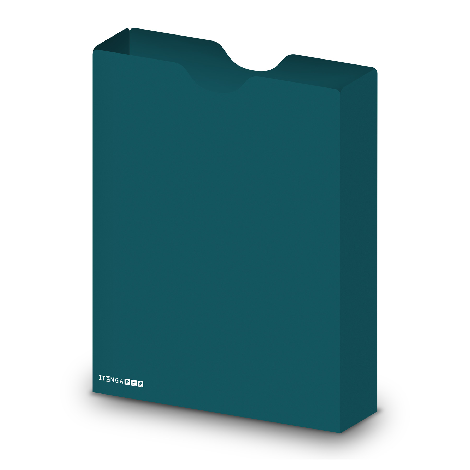 itenga Heftbox DIN A4 Hochformat aus PP Kunststoff PETROL