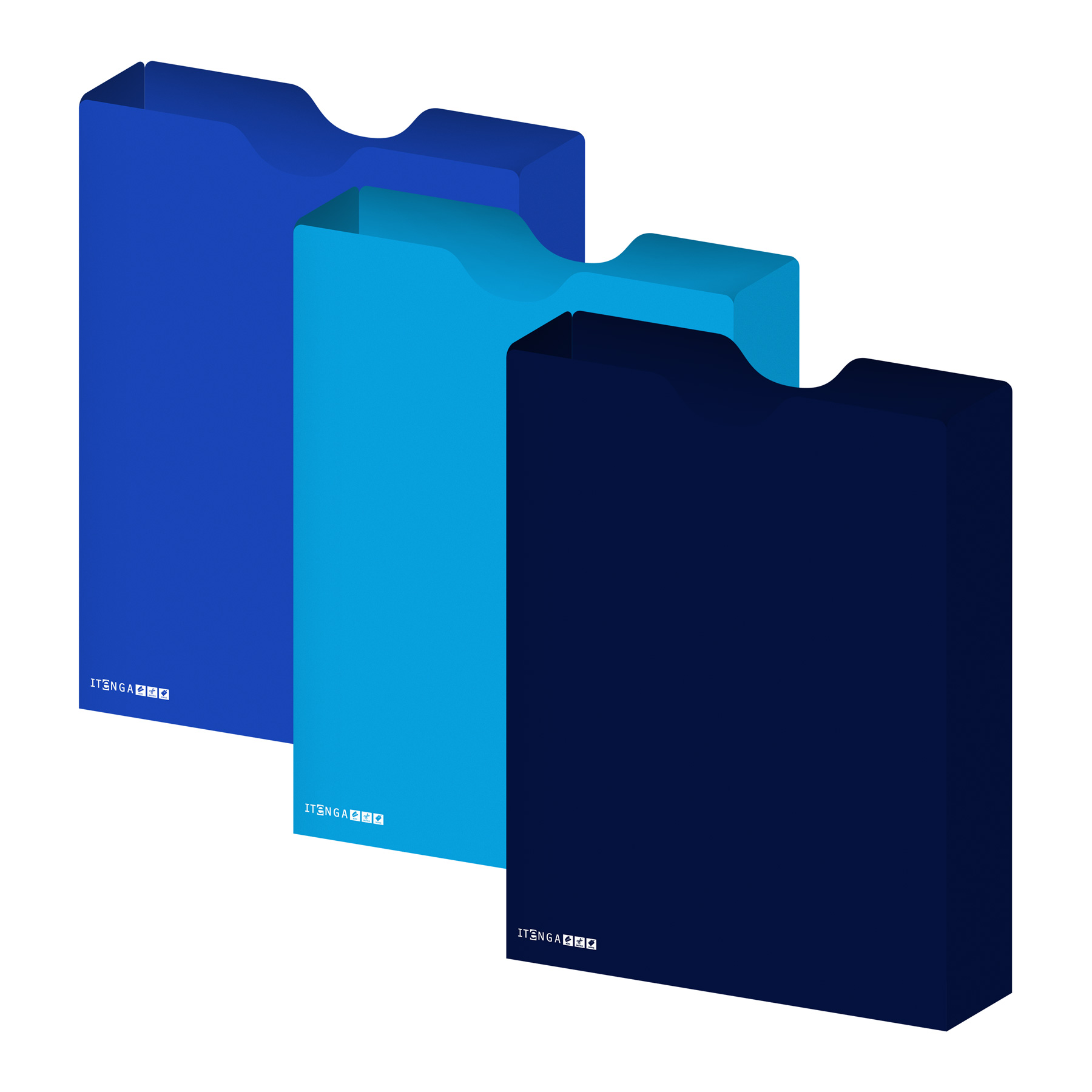 itenga Heftbox DIN A4 Hochformat aus PP Dunkelblau Blau ...