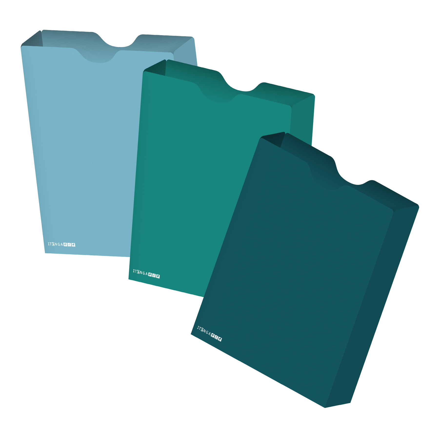 itenga Heftbox DIN A4 Hochformat aus PP petrol t�rkis no...