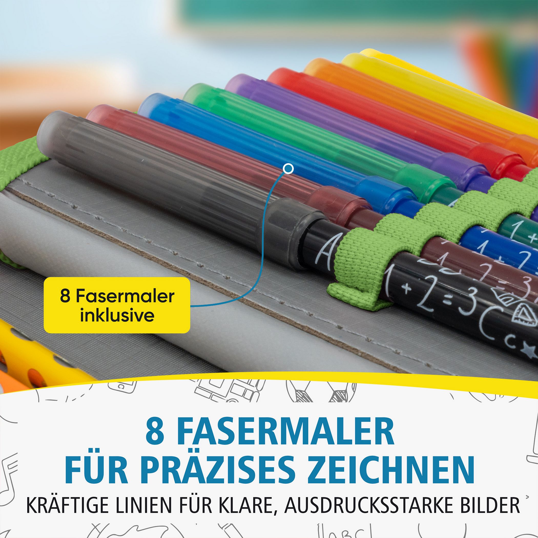 itenga Sch�ler-Etui M�ppchen Rennauto Nitron 28 teilig (...