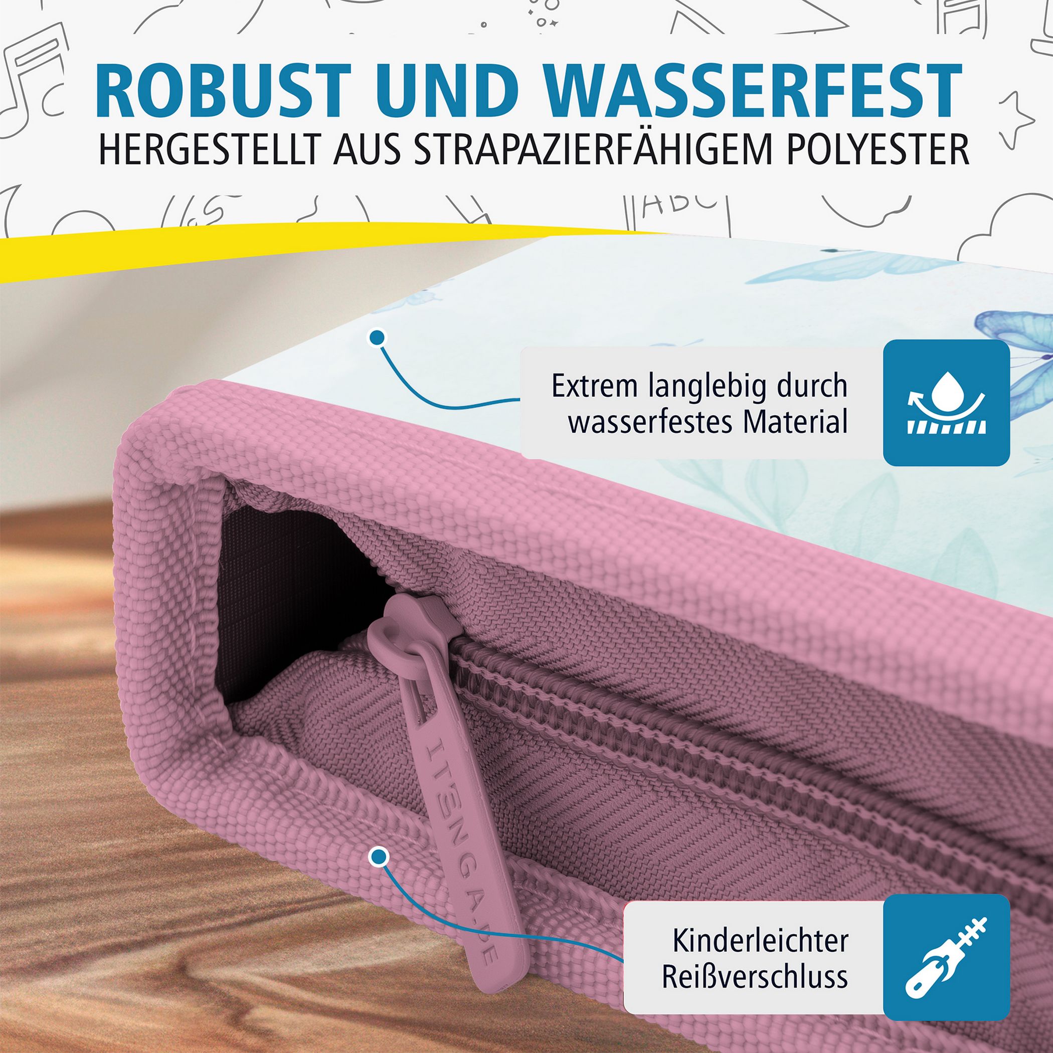 itenga Sch�ler-Etui M�ppchen Schmetterling Elara 28 teil...