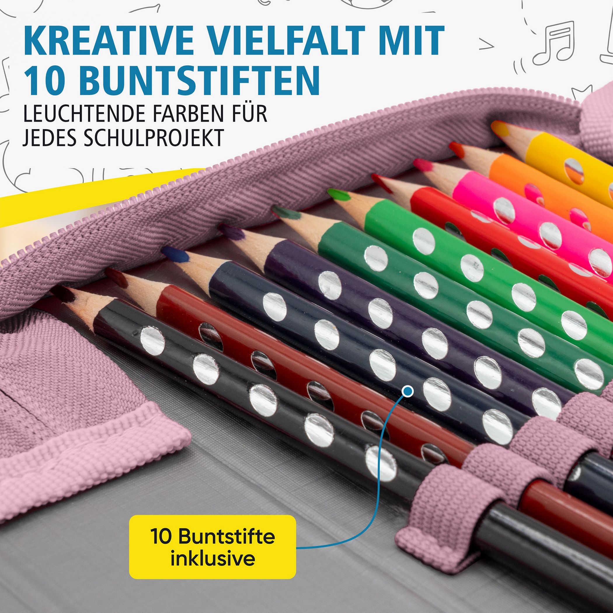 itenga Sch�ler-Etui M�ppchen Schmetterling Elara 28 teil...