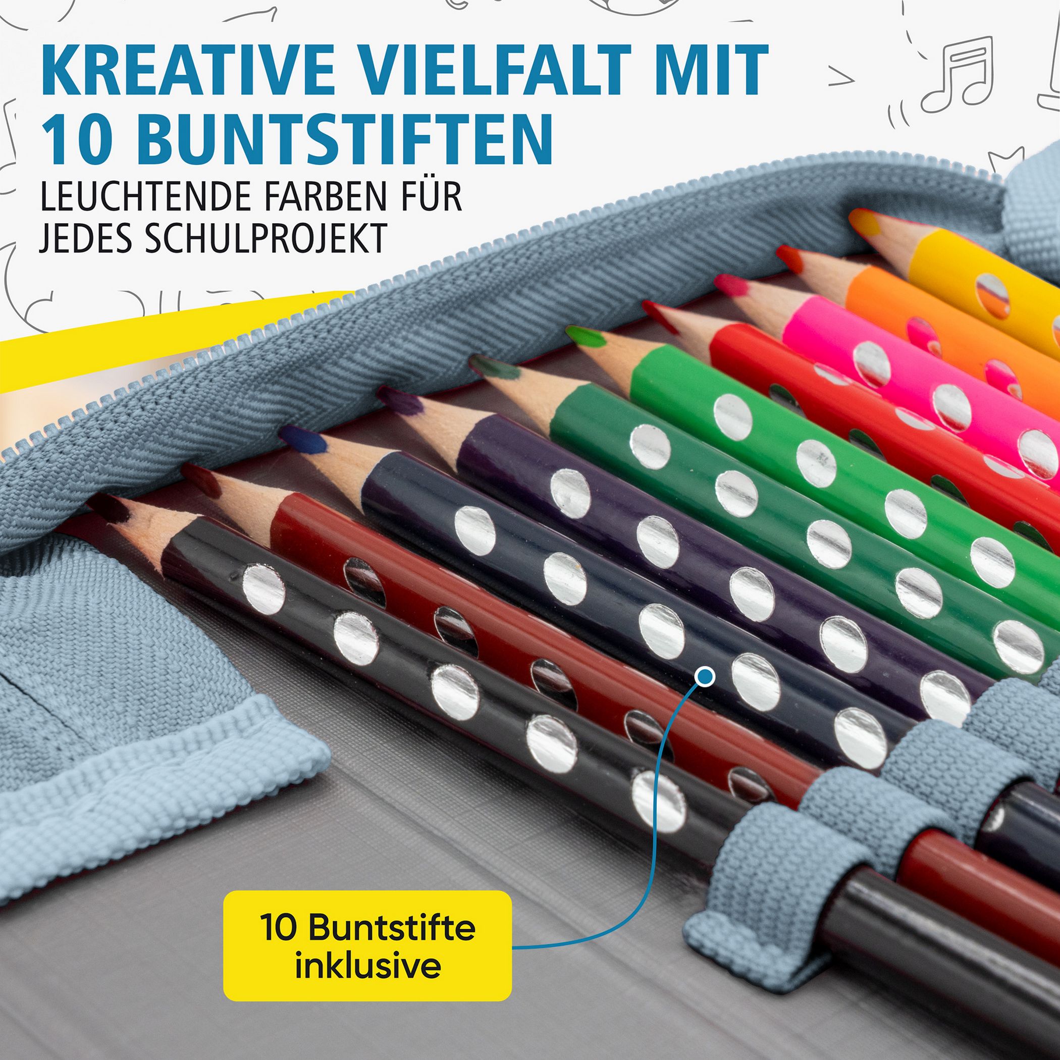itenga Sch�ler-Etui M�ppchen Traumf�nger 28 teilig (gef�...