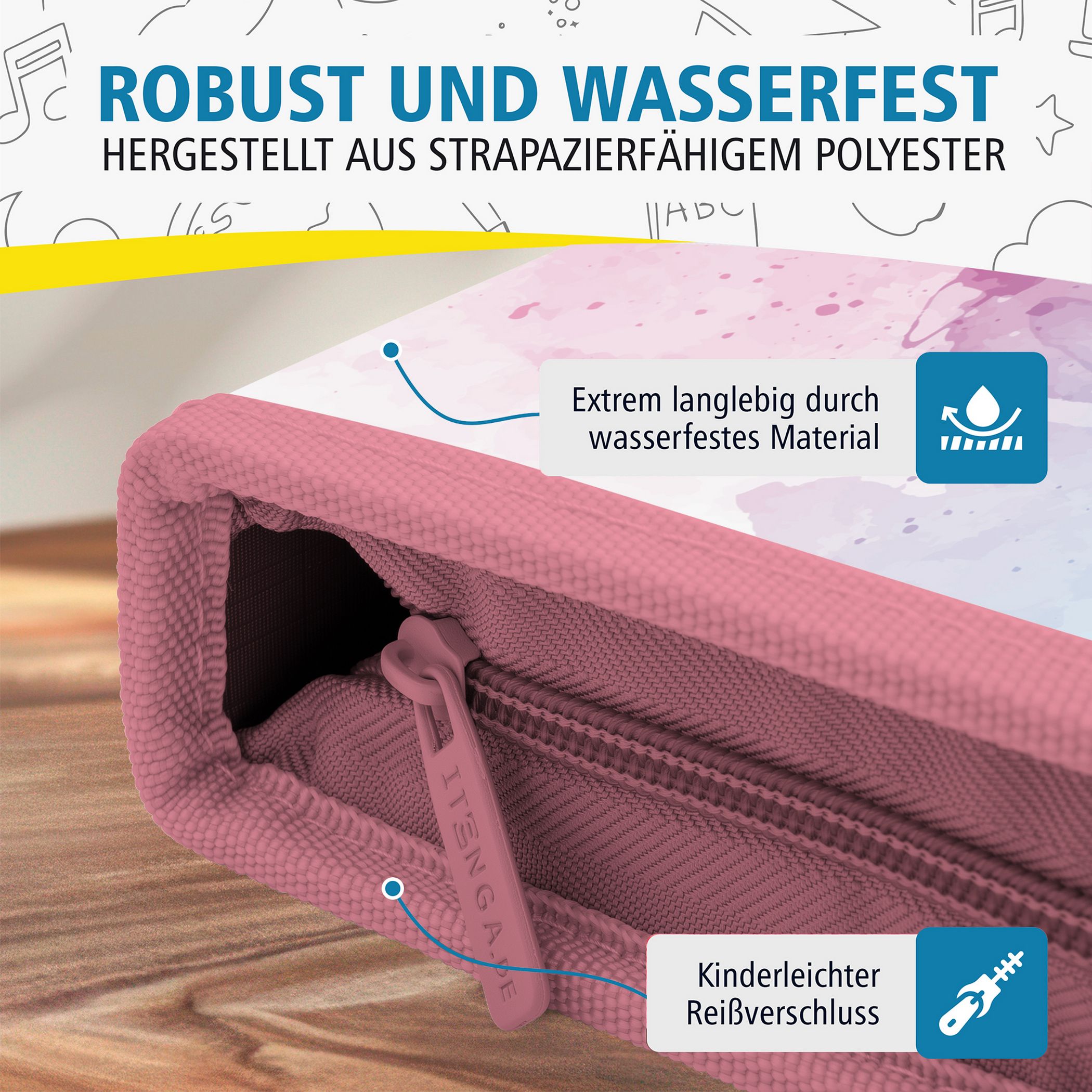 itenga Sch�ler-Etui M�ppchen Regenbogen Wasserfarben 28 ...
