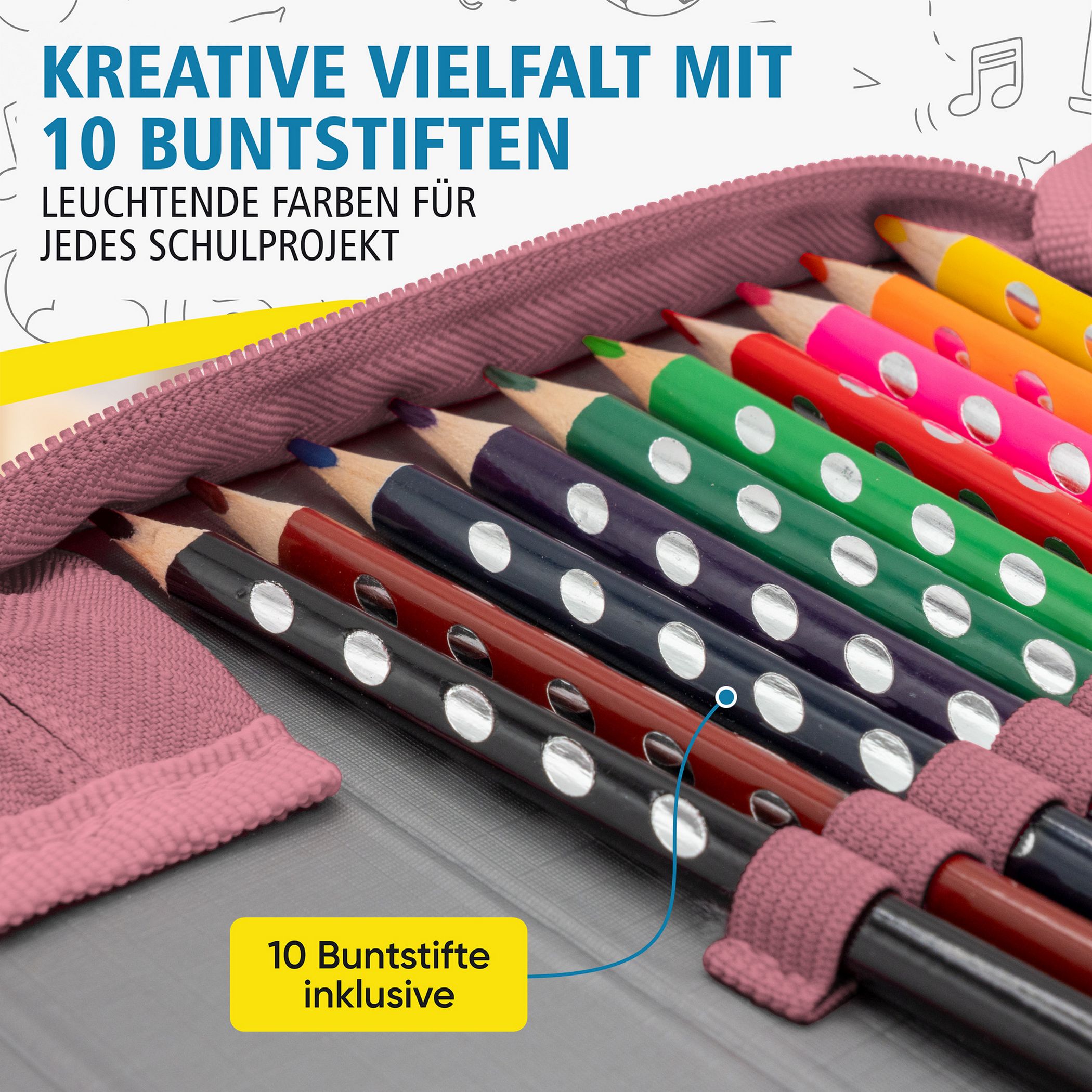 itenga Sch�ler-Etui M�ppchen Regenbogen Wasserfarben 28 ...