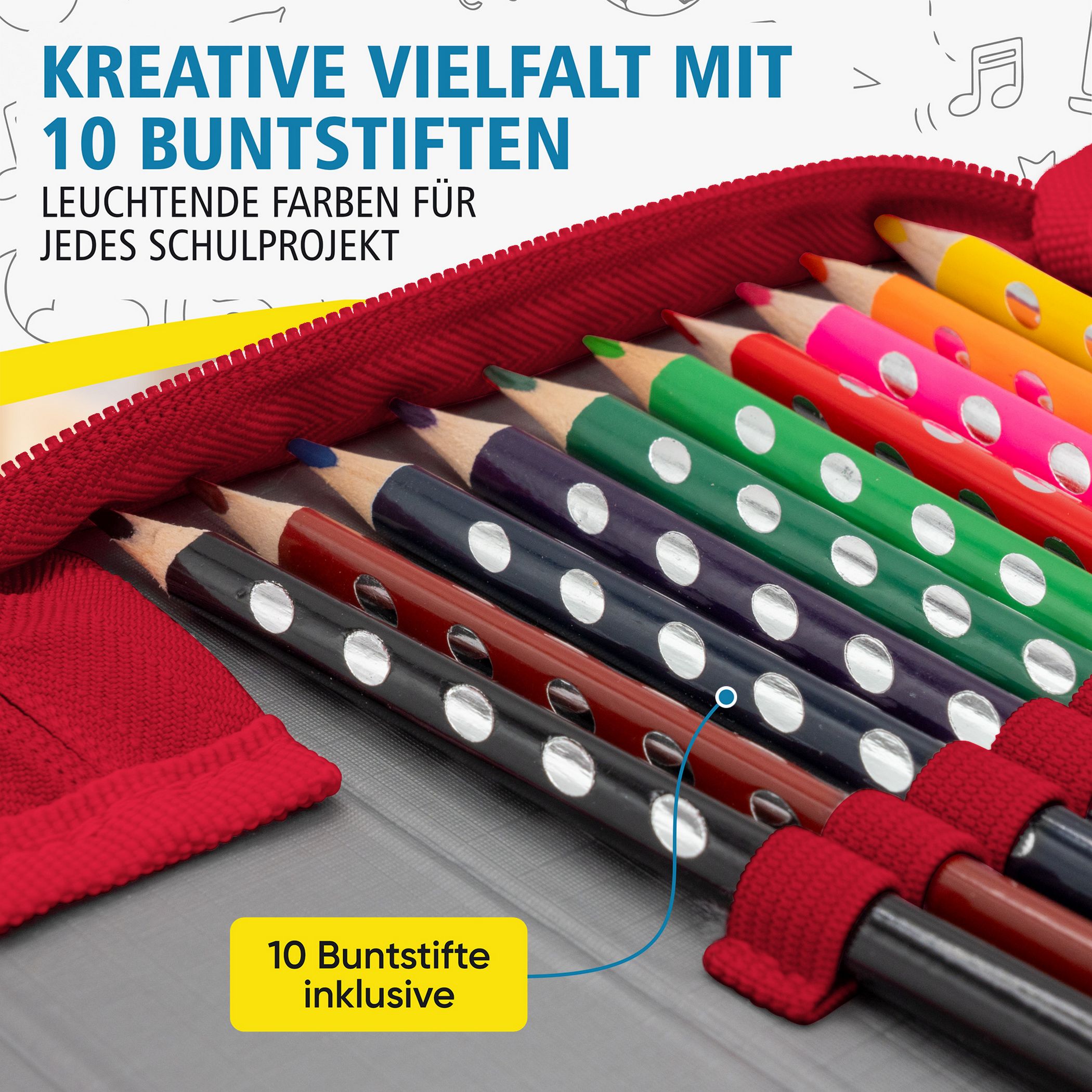 itenga Sch�ler-Etui M�ppchen Weltraum 28 teilig (gef�llt...