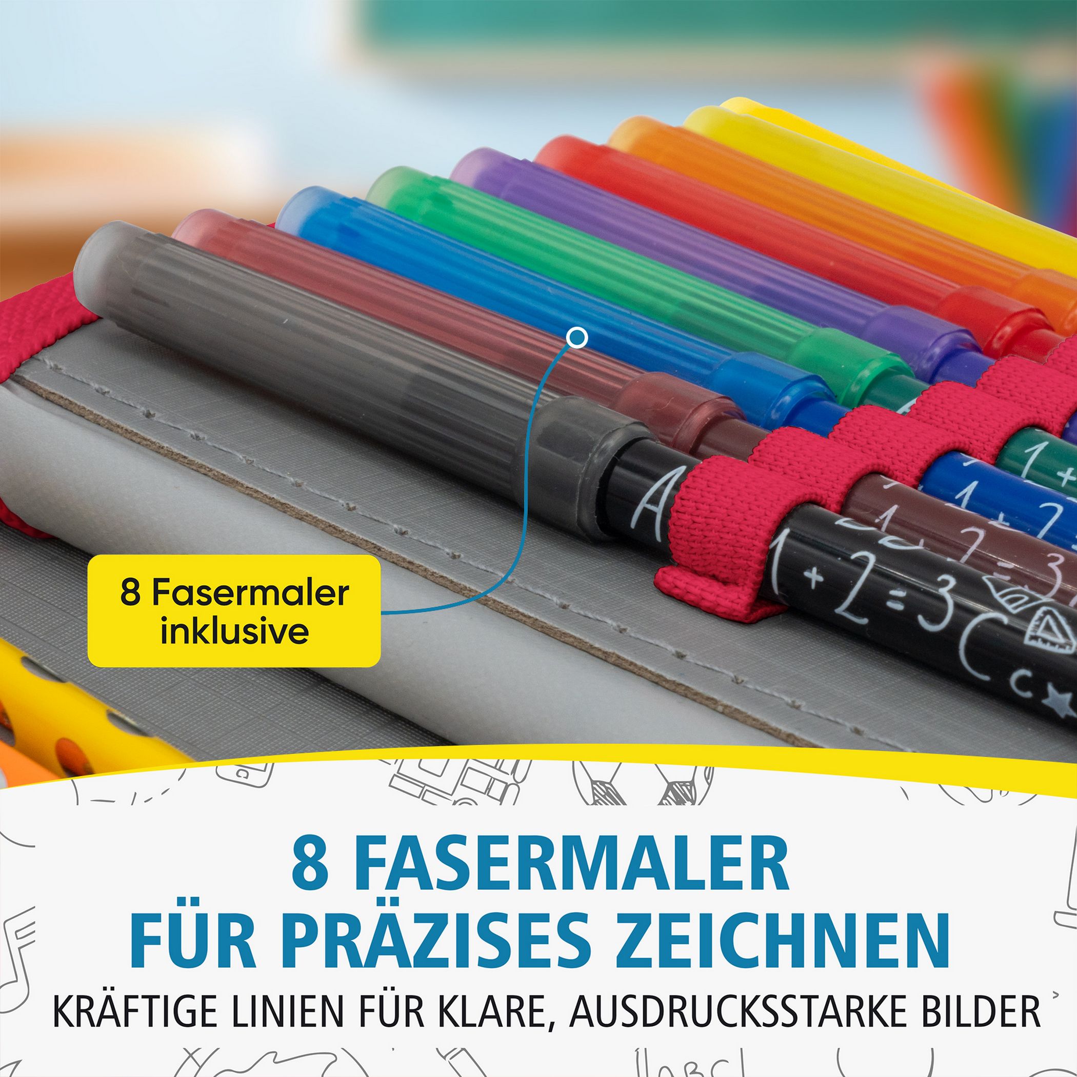 itenga Sch�ler-Etui M�ppchen Weltraum 28 teilig (gef�llt...