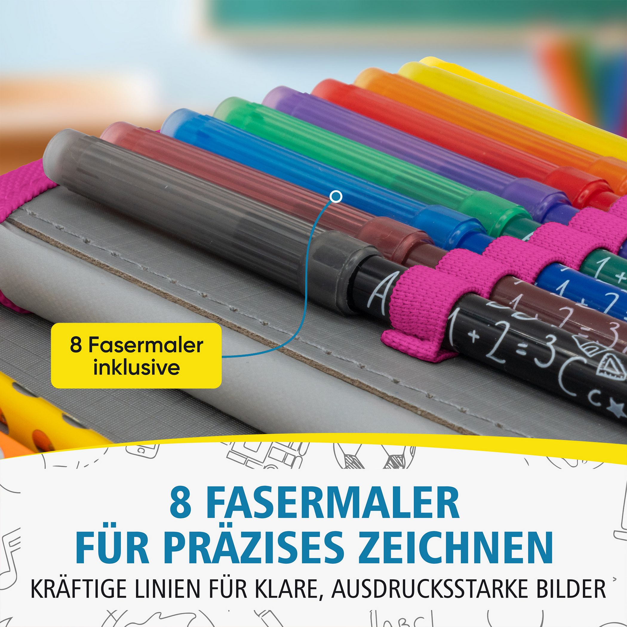 itenga Sch�ler-Etui M�ppchen Sterne 28 teilig (gef�llt) ...
