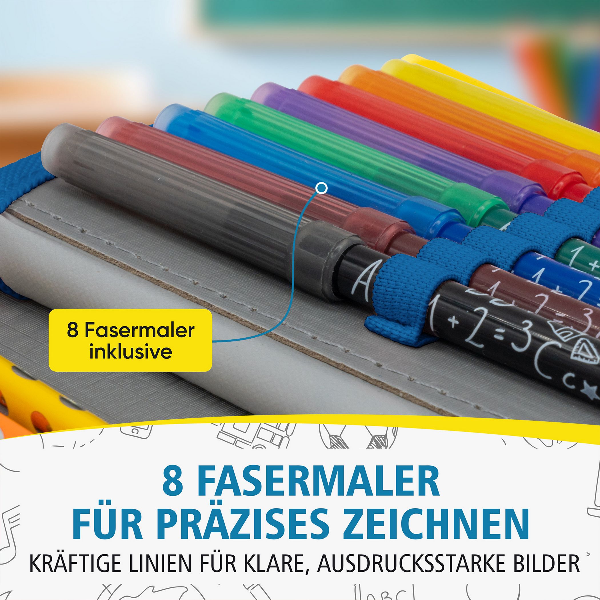 itenga Sch�ler-Etui M�ppchen Gaming 28 teilig (gef�llt) ...