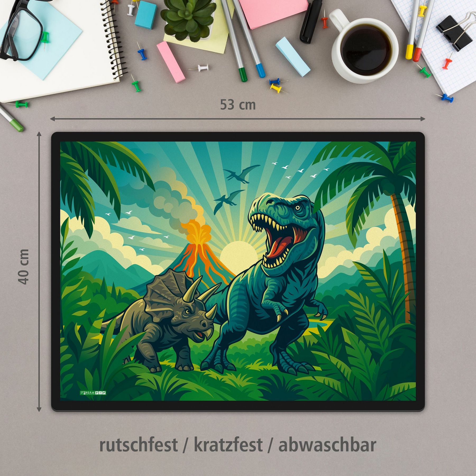 ITENGA Kinder Papierkorb Schreibtischunterlage Set - ca....