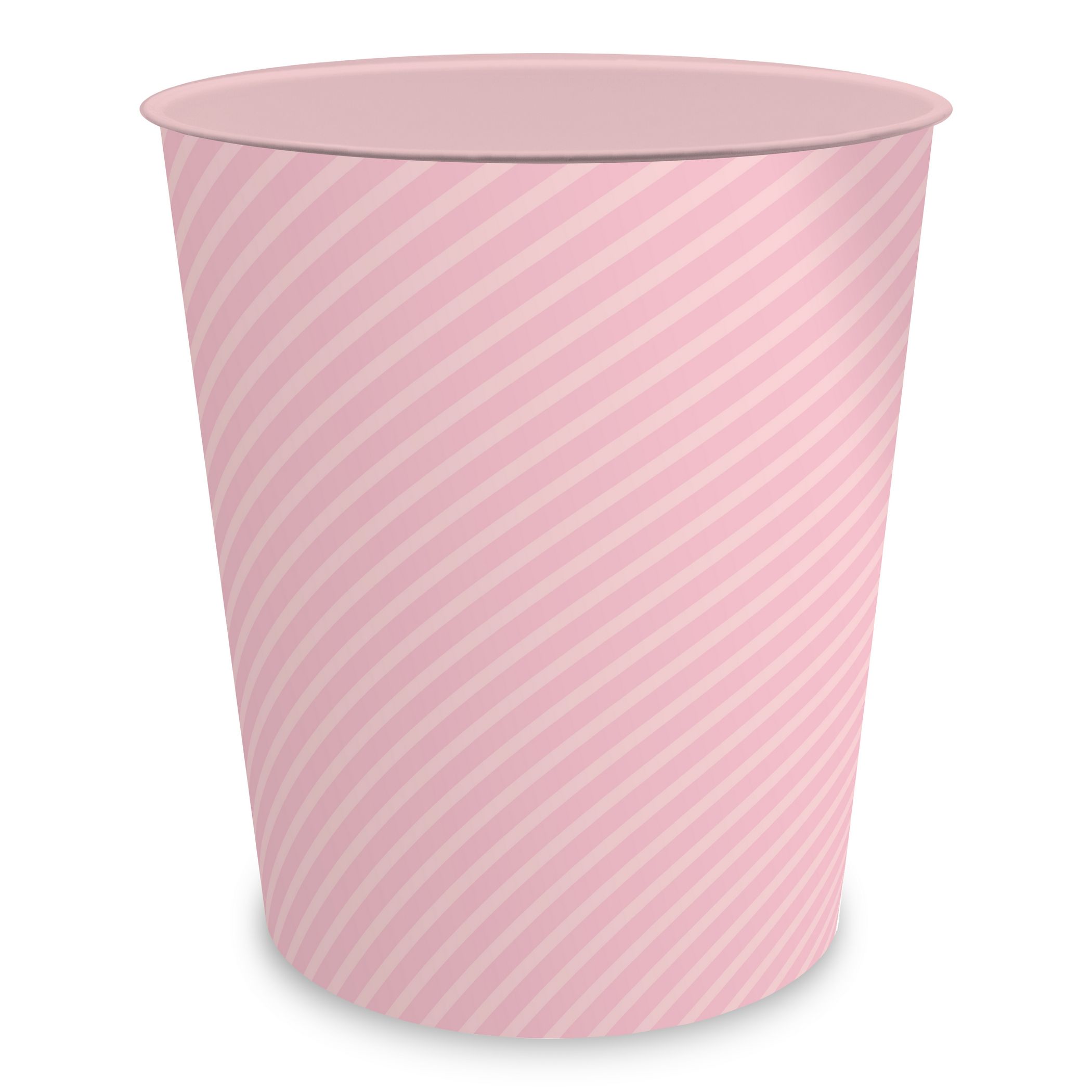itenga Papierkorb ca. 11 Liter - STRIPE - pastell rosa