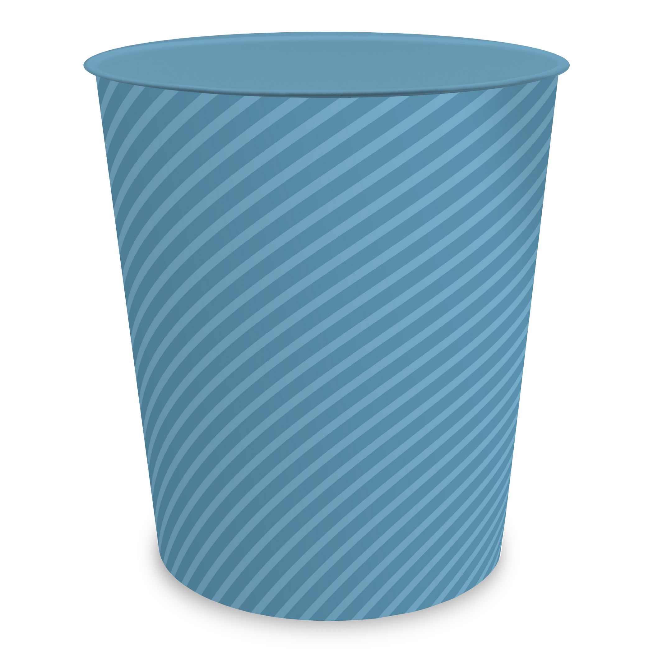 itenga Papierkorb ca. 11 Liter - STRIPE - pastell blau ...