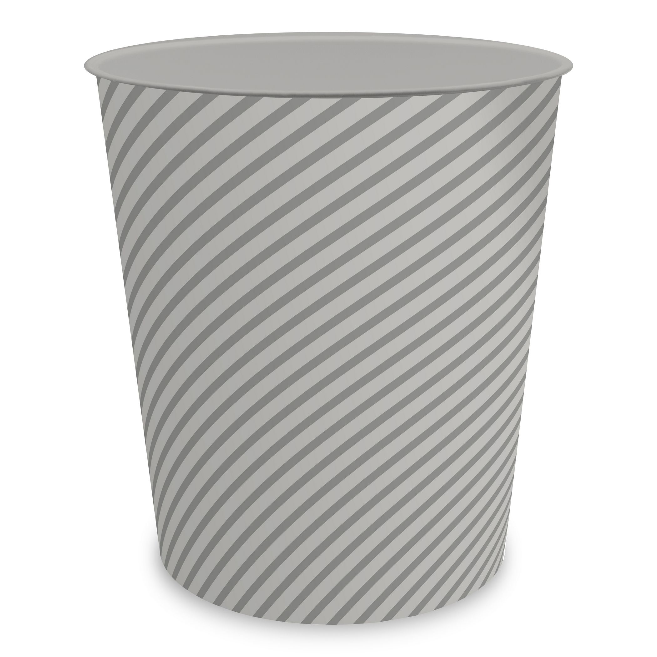 itenga Papierkorb ca. 11 Liter - STRIPE - grau