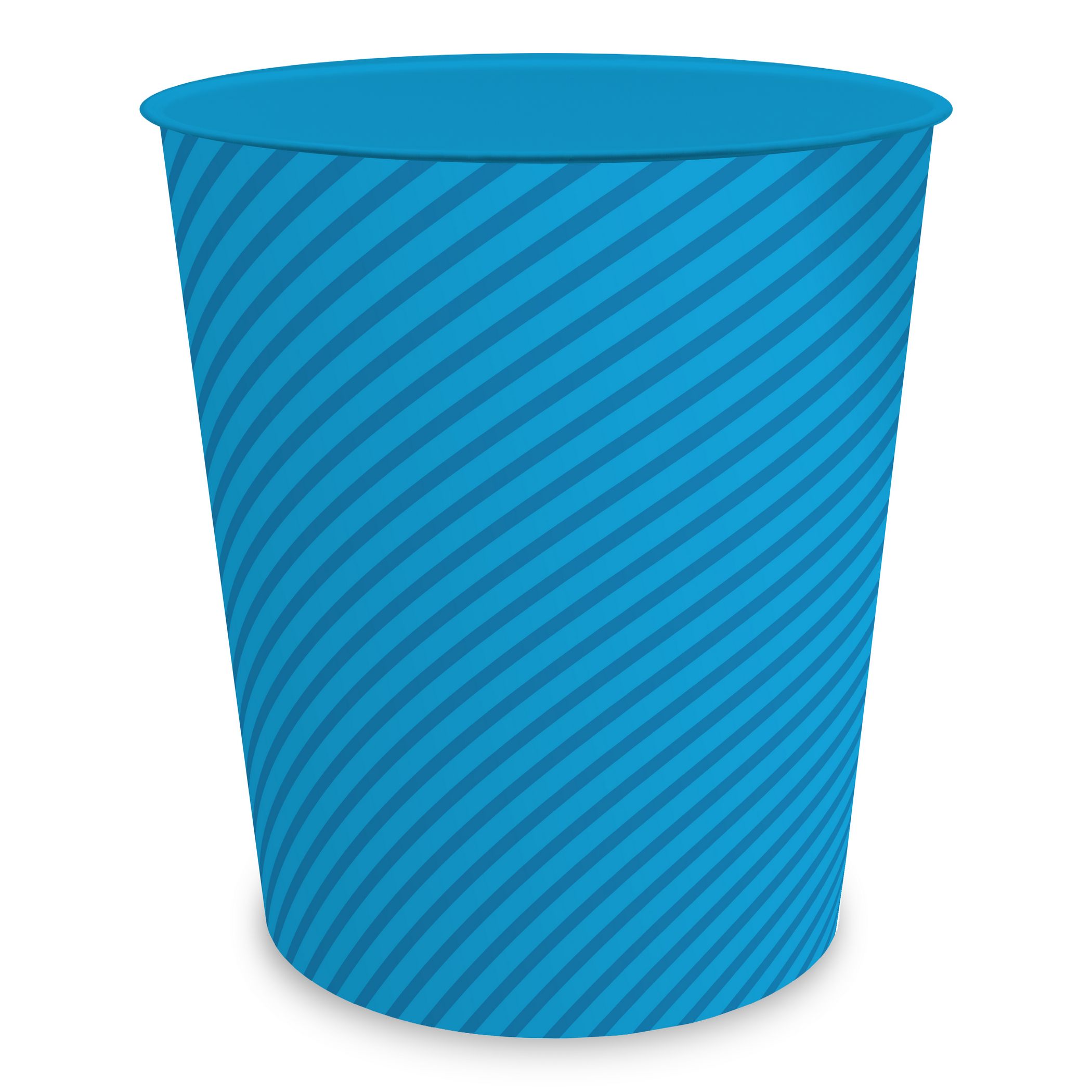 itenga Papierkorb ca. 11 Liter - STRIPE - cyan