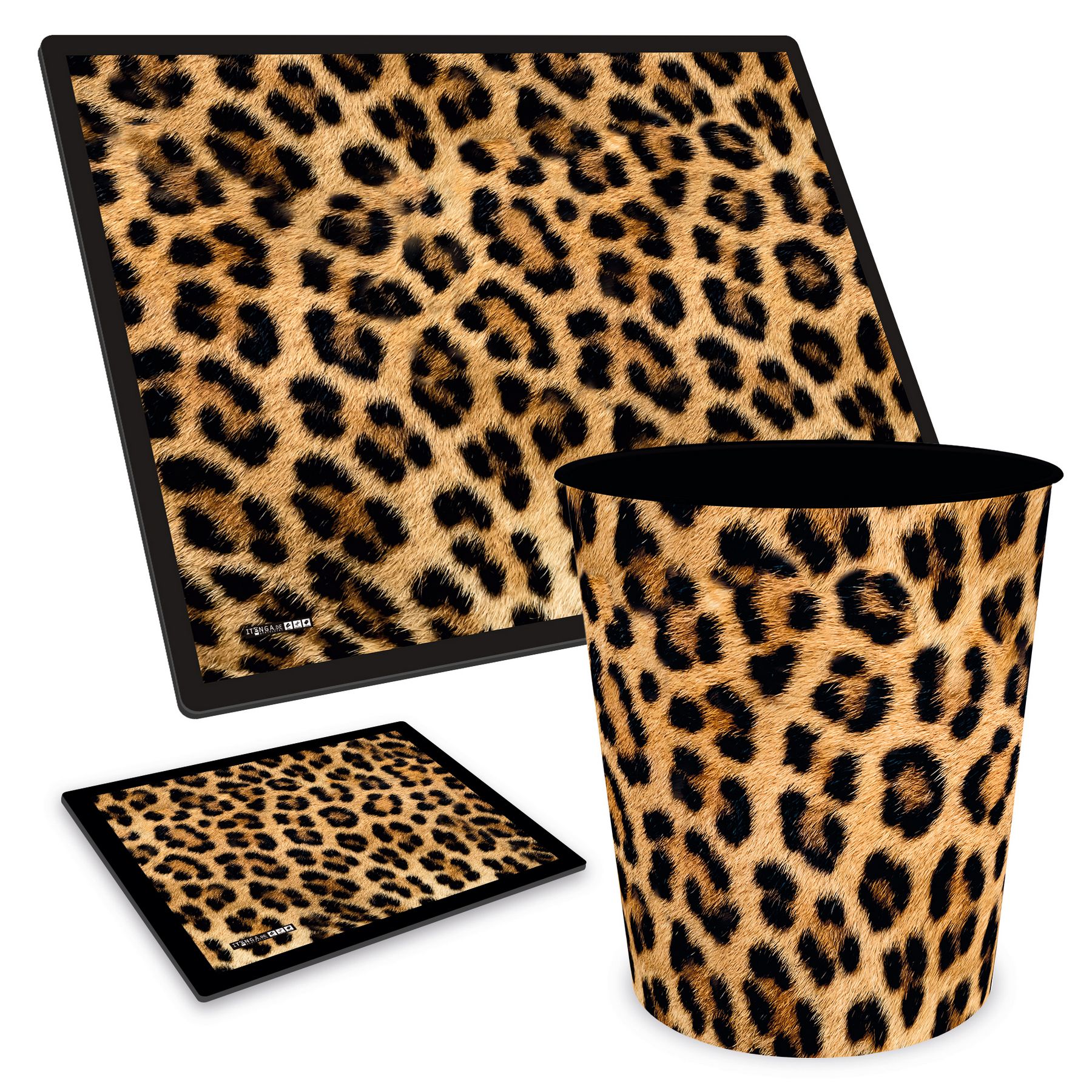 ITENGA Papierkorb Schreibtischunterlage Mauspad Set - ca...