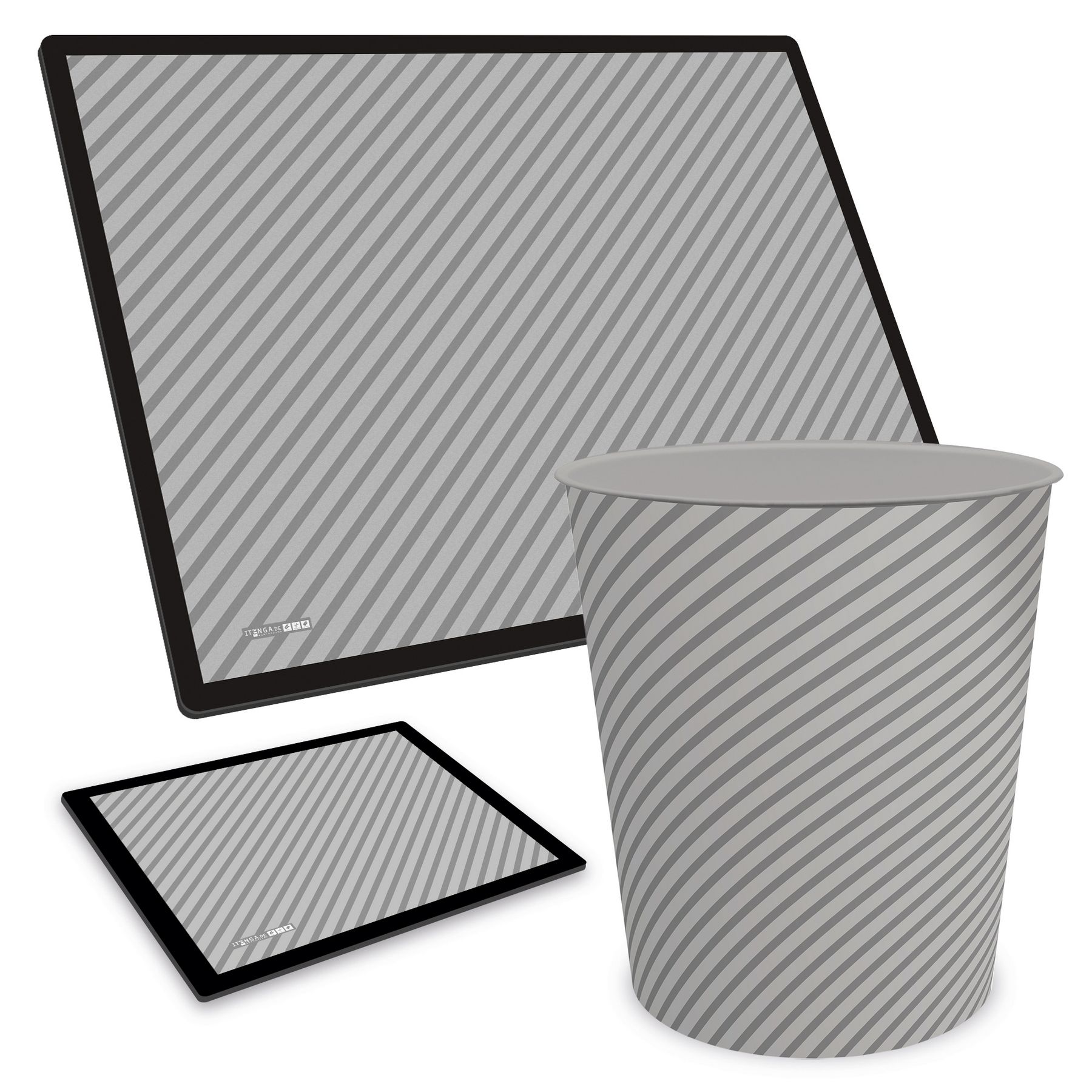 ITENGA Papierkorb Schreibtischunterlage Mauspad Set - ca...
