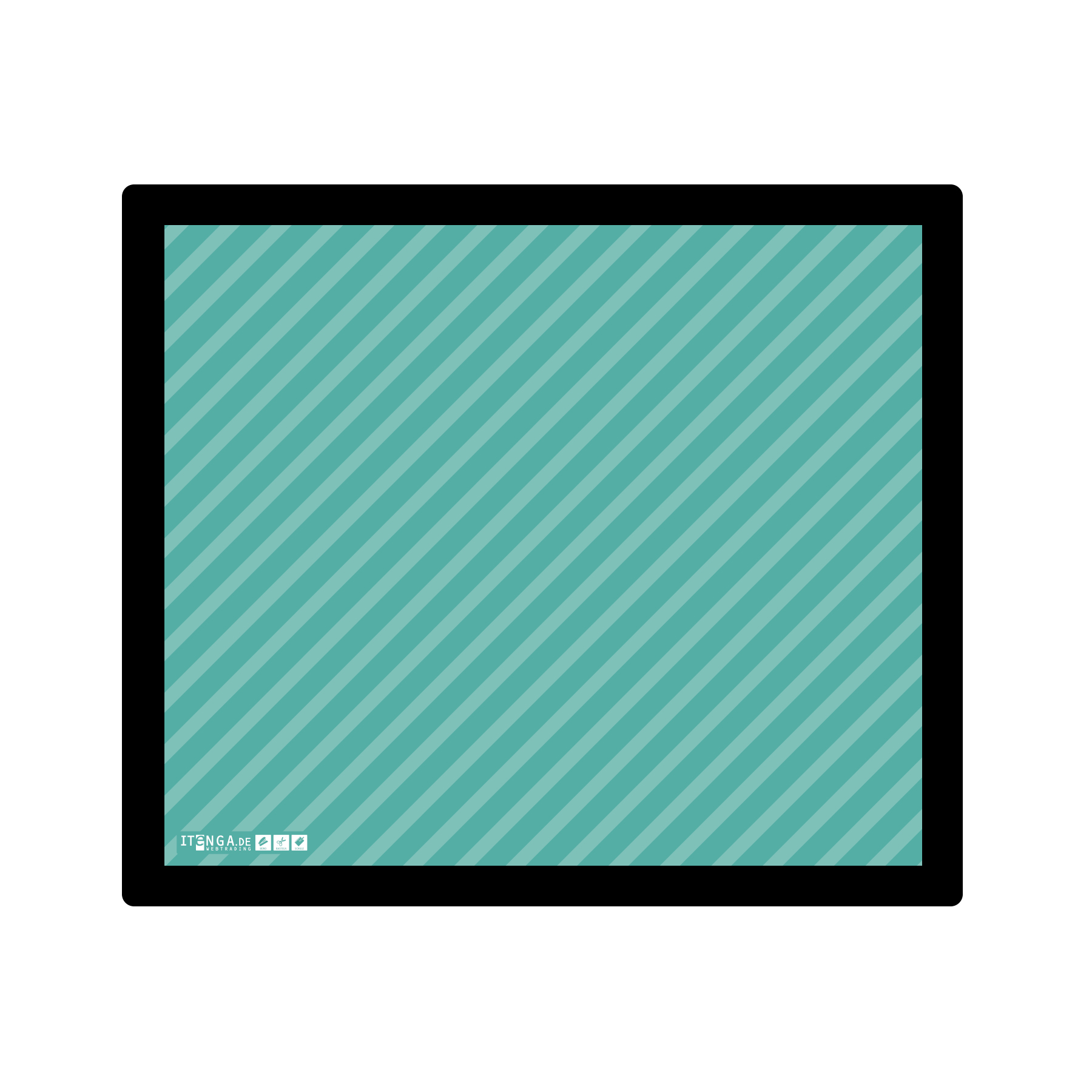ITENGA Mauspad STRIPE - pastell gr�n 21 x 18 cm Kunststo...