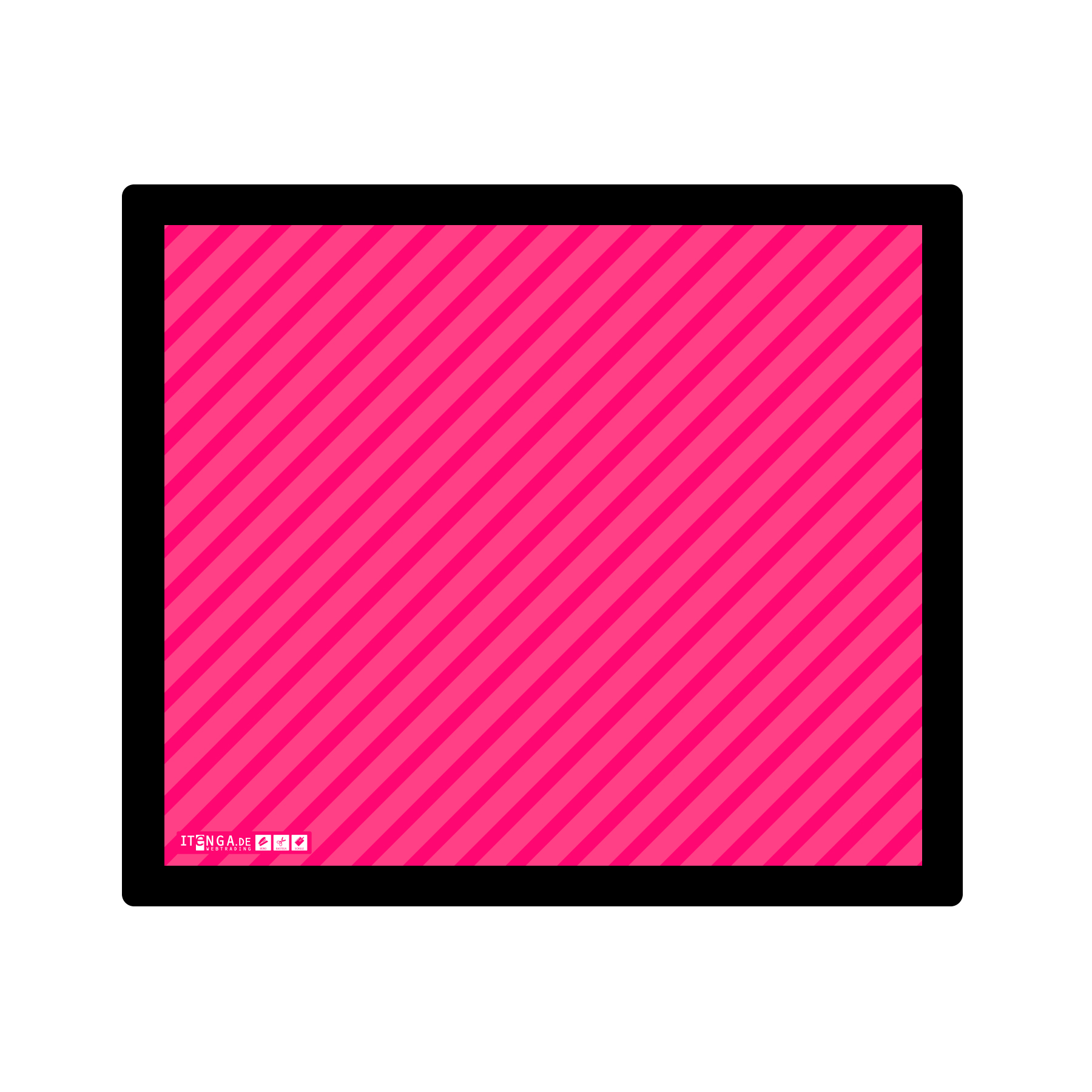 ITENGA Mauspad STRIPE - magenta 21 x 18 cm Kunststoff ru...