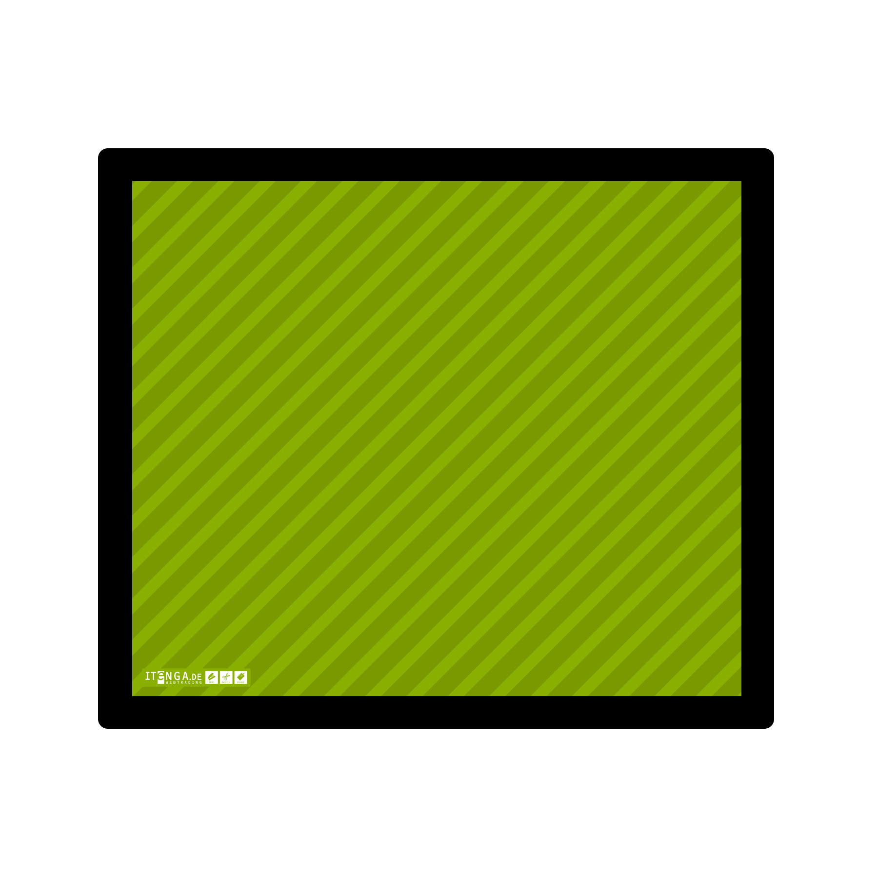 ITENGA Mauspad STRIPE - gr�n 21 x 18 cm Kunststoff rutsc...