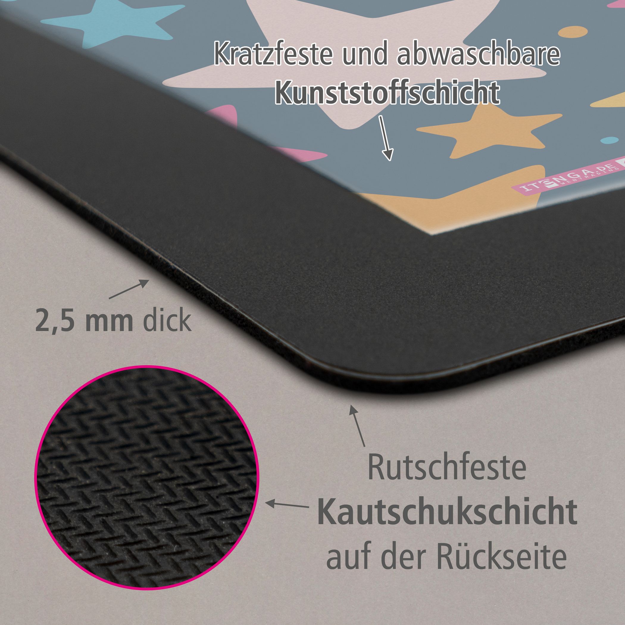 itenga Schreibunterlage V1 Motiv STERNE