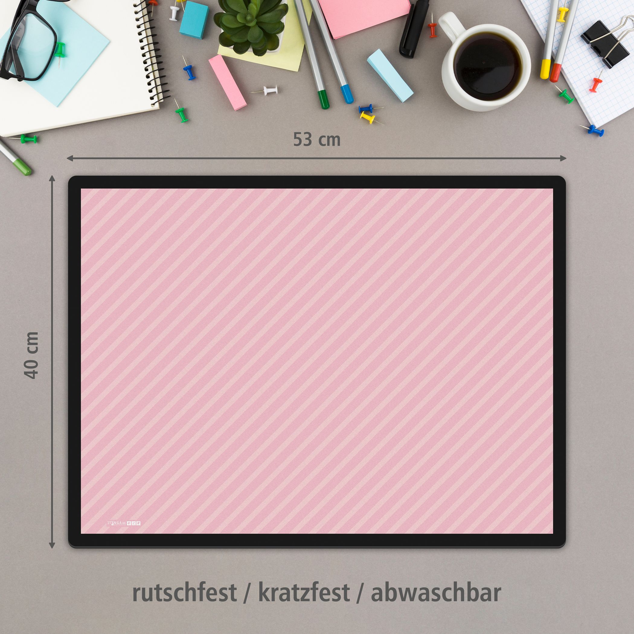 ITENGA Papierkorb Schreibtischunterlage Mauspad Set - ca...
