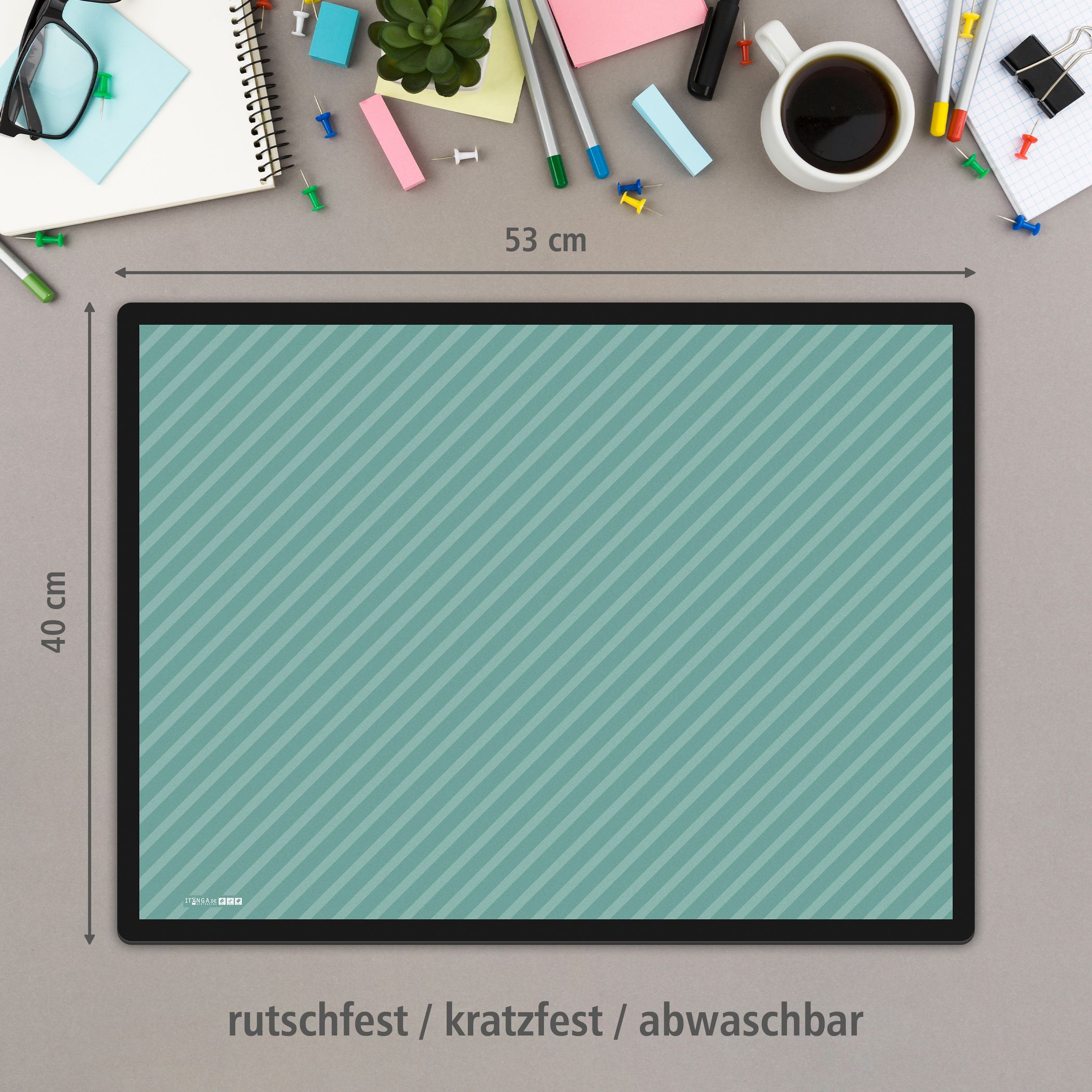 ITENGA Papierkorb Schreibtischunterlage Mauspad Set - ca...