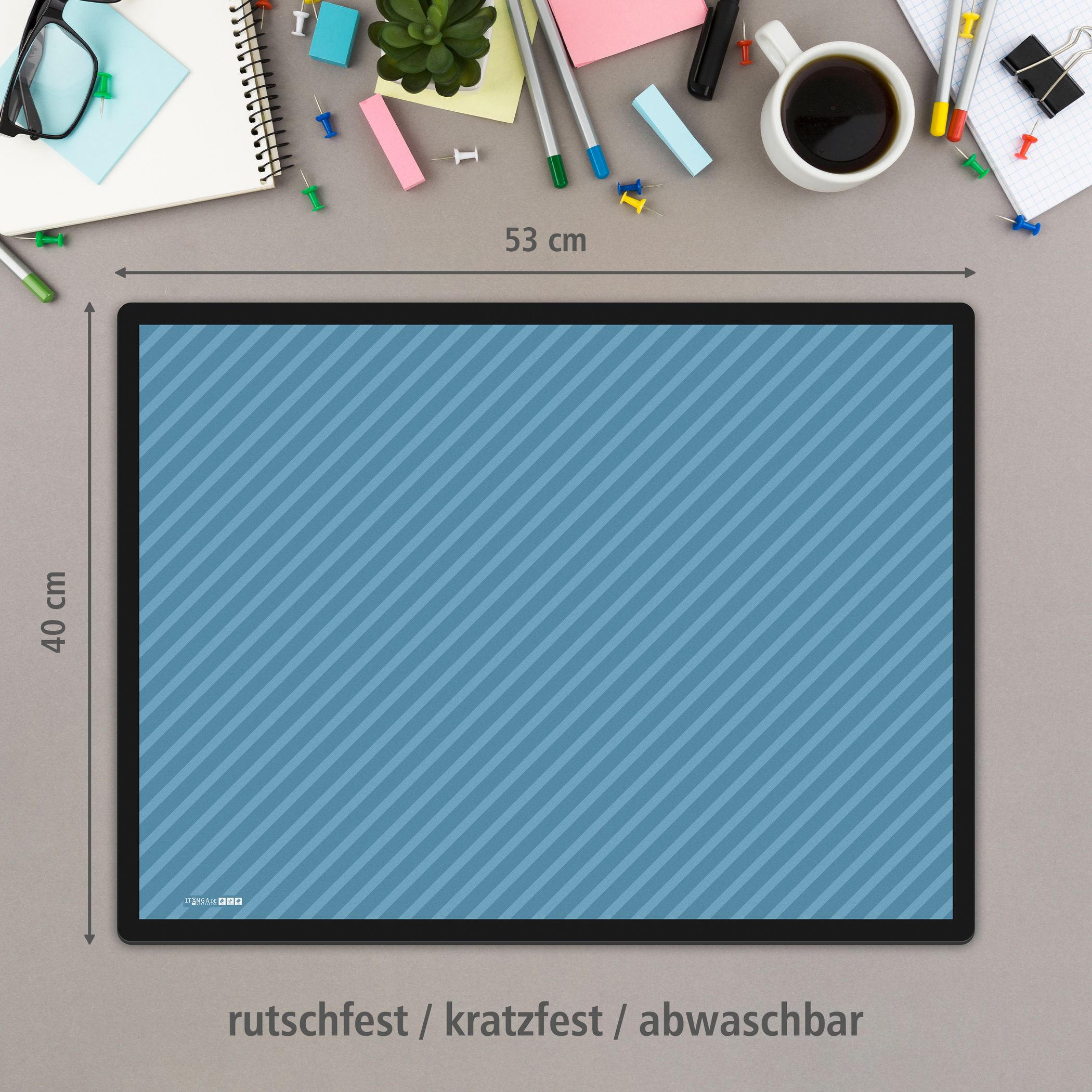 ITENGA Papierkorb Schreibtischunterlage Mauspad Set - ca...
