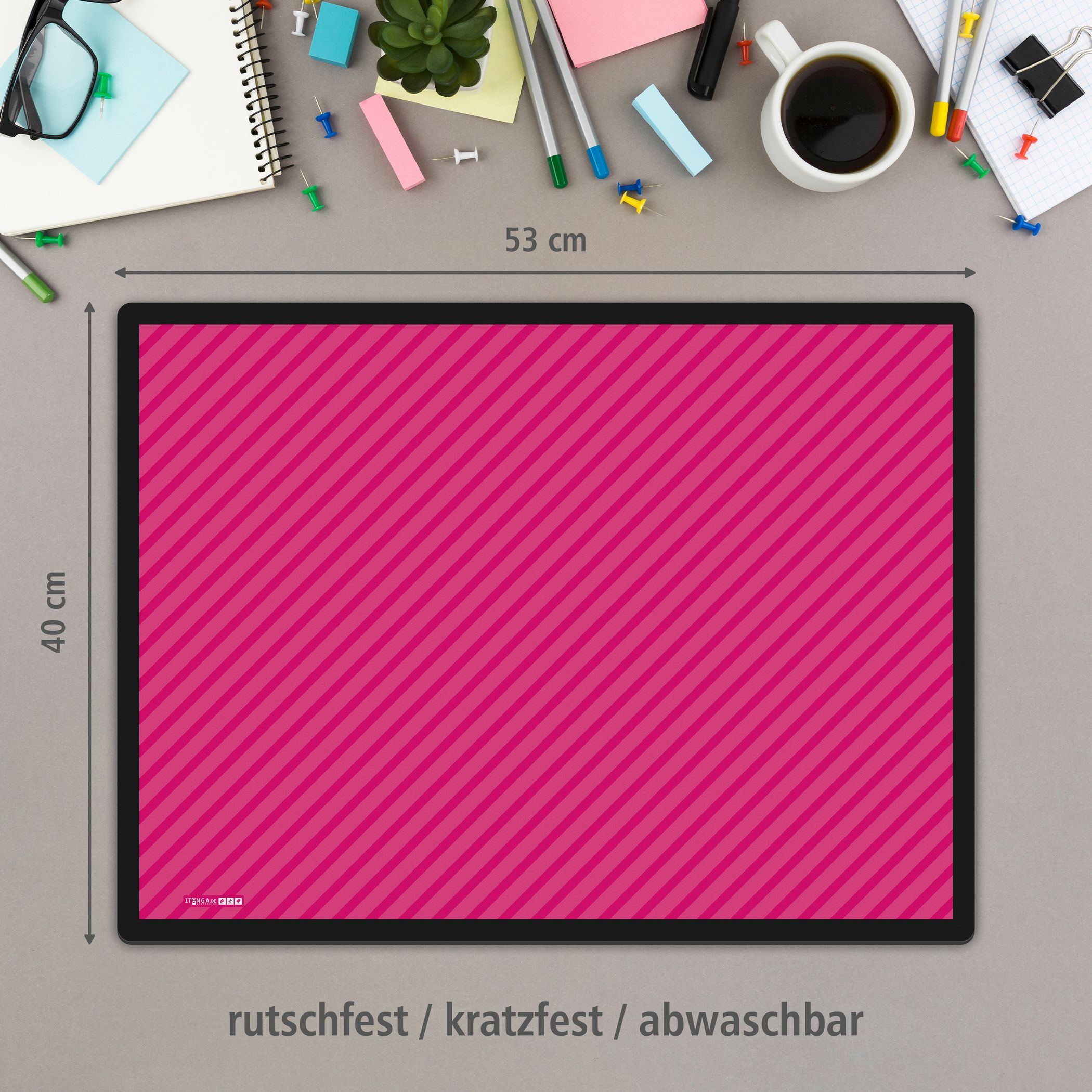 ITENGA Papierkorb Schreibtischunterlage Mauspad Set - ca...