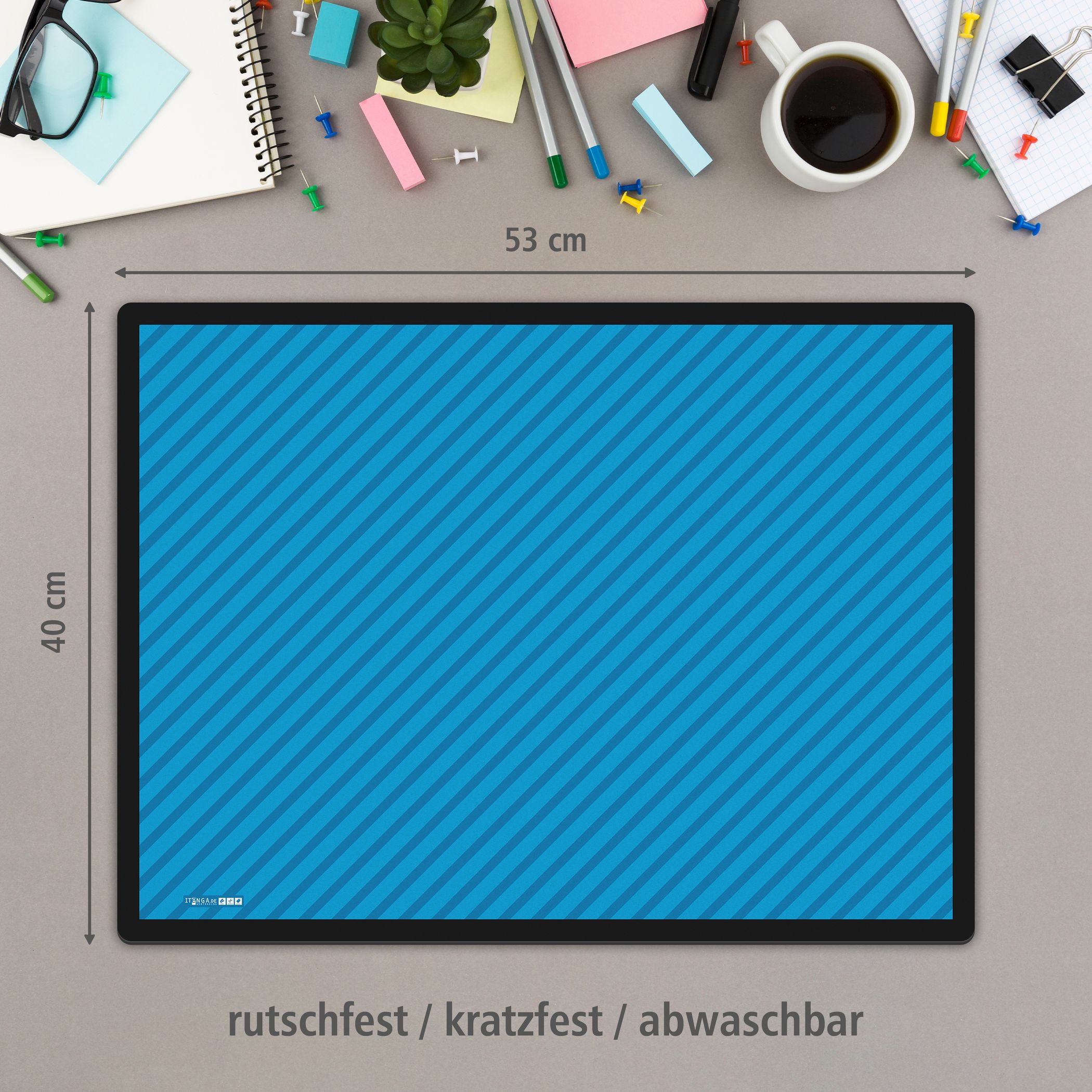 ITENGA Papierkorb Schreibtischunterlage Mauspad Set - ca...